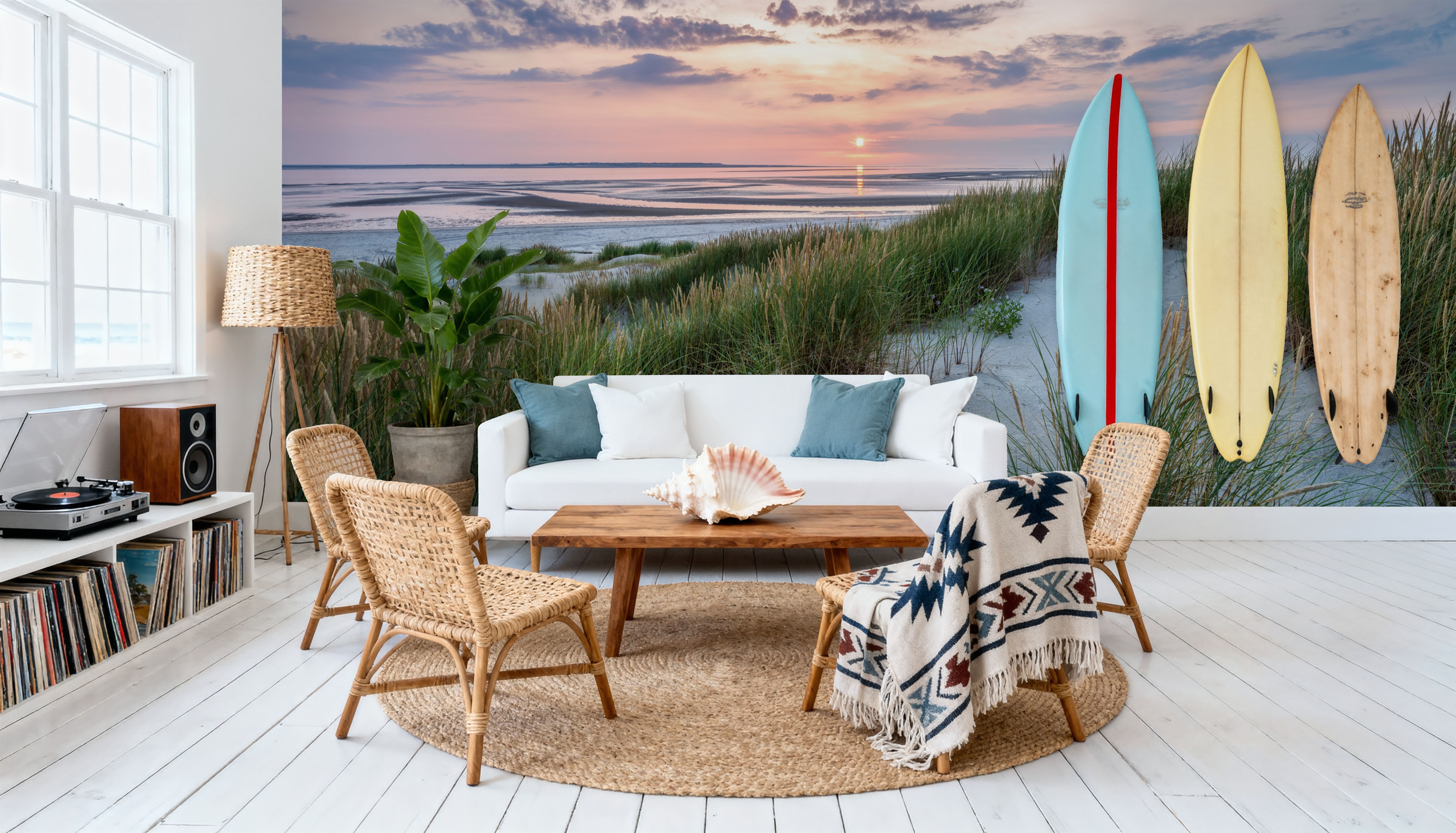 Beach Grass Sunset