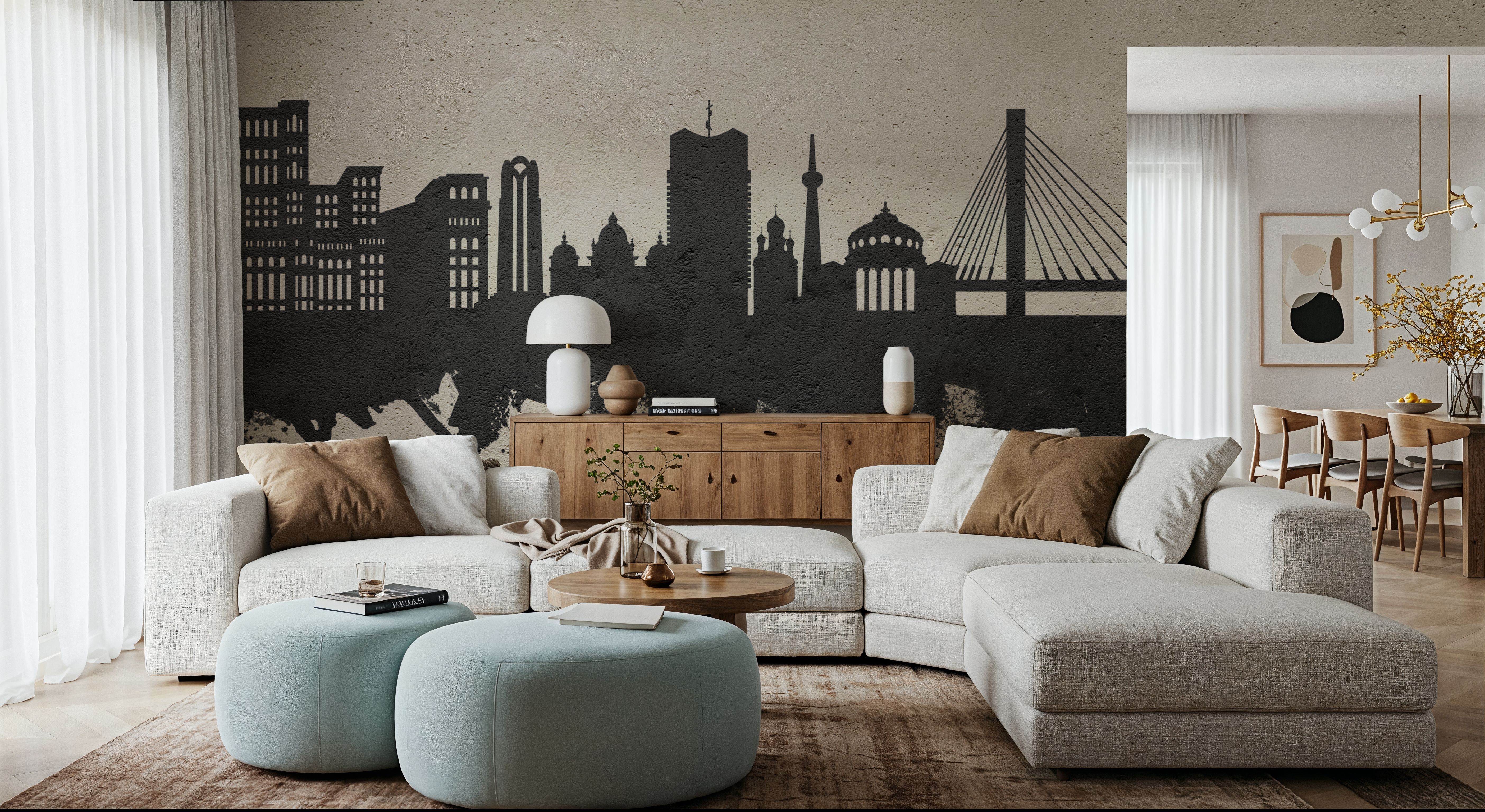 Bucharest Romania Skyline Concrete