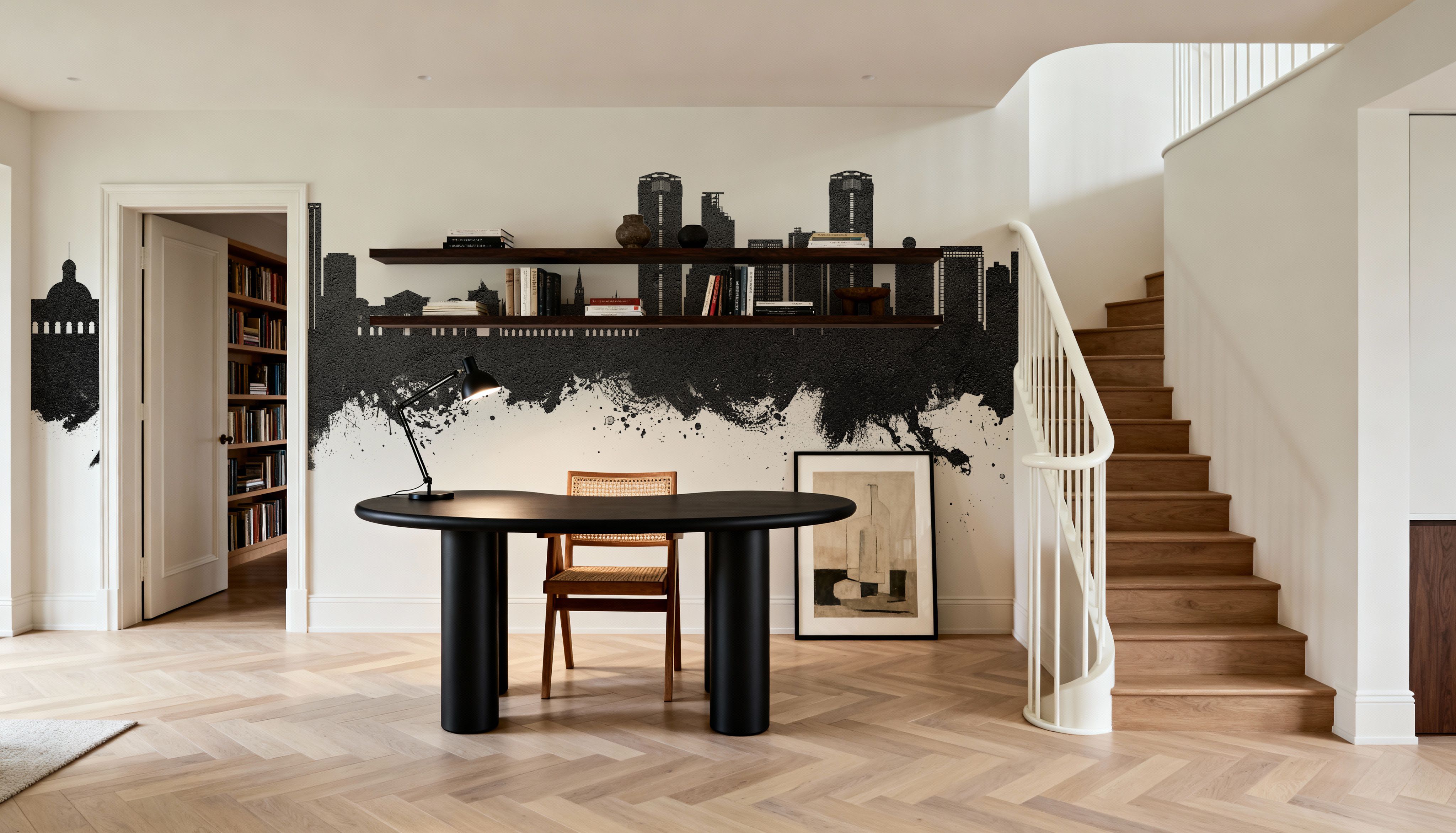 Caracas Skyline Black & White