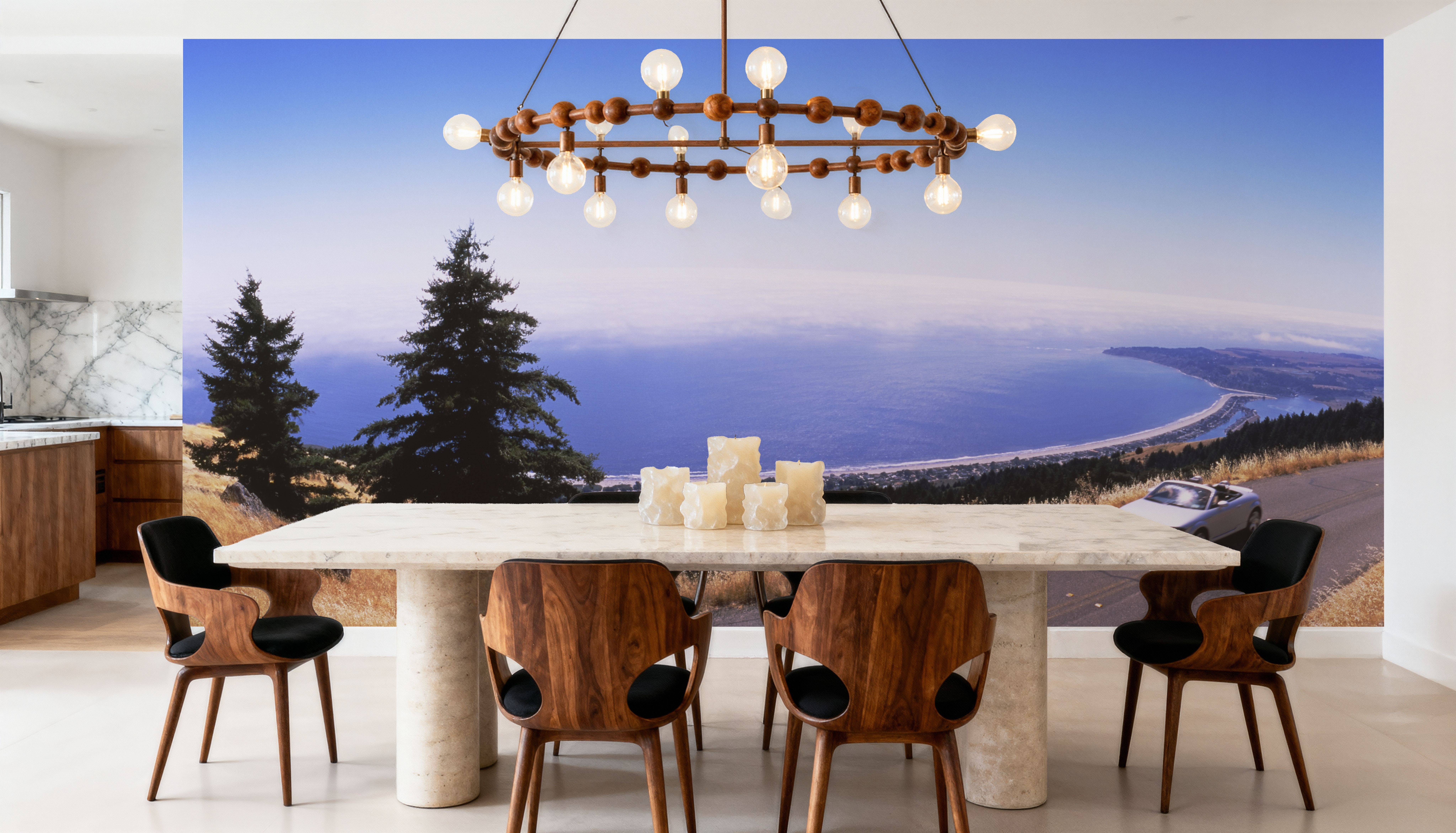 Coastal Highway Journey Gradient, Wallpaper