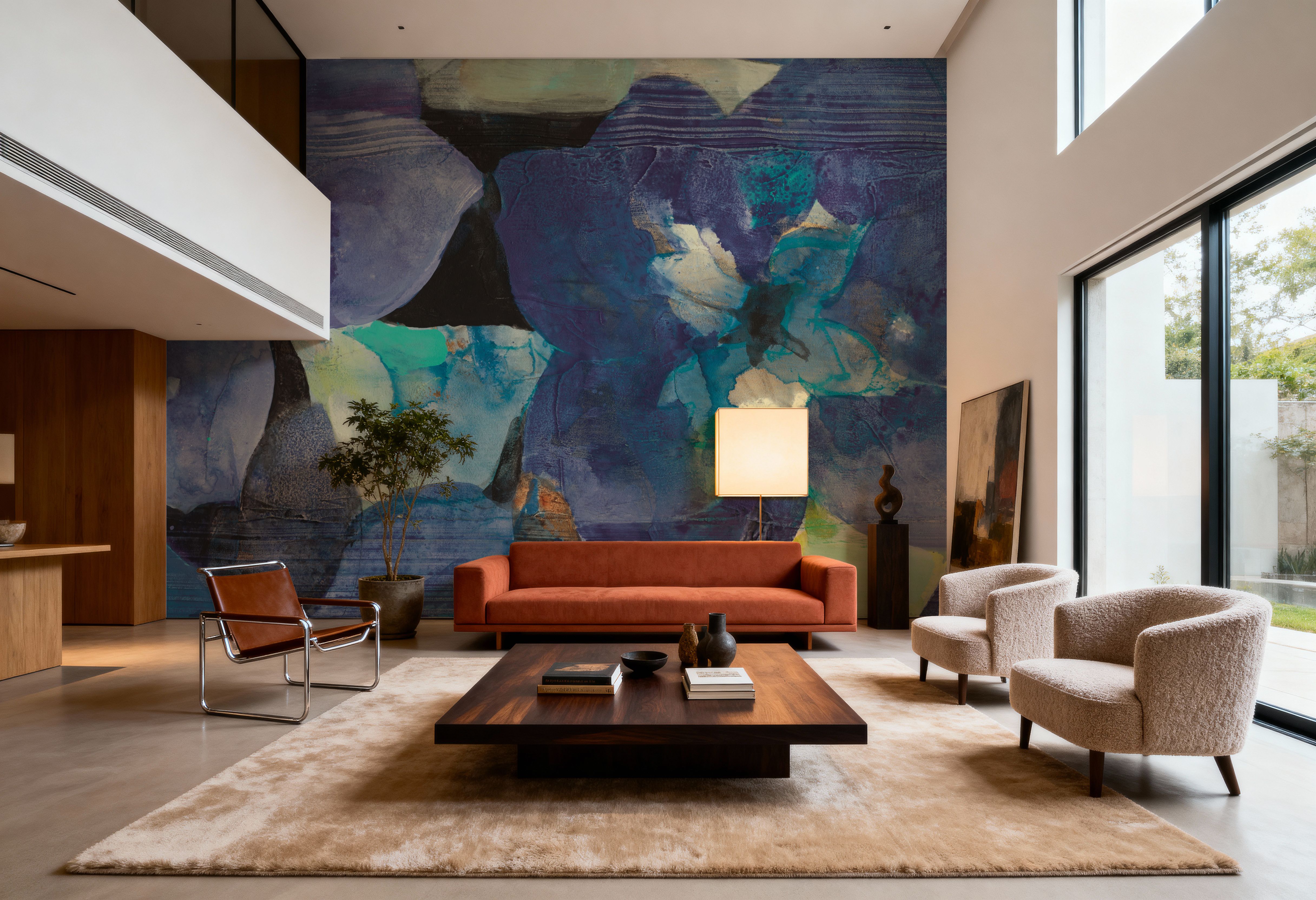 Violet Row I, Tapeten