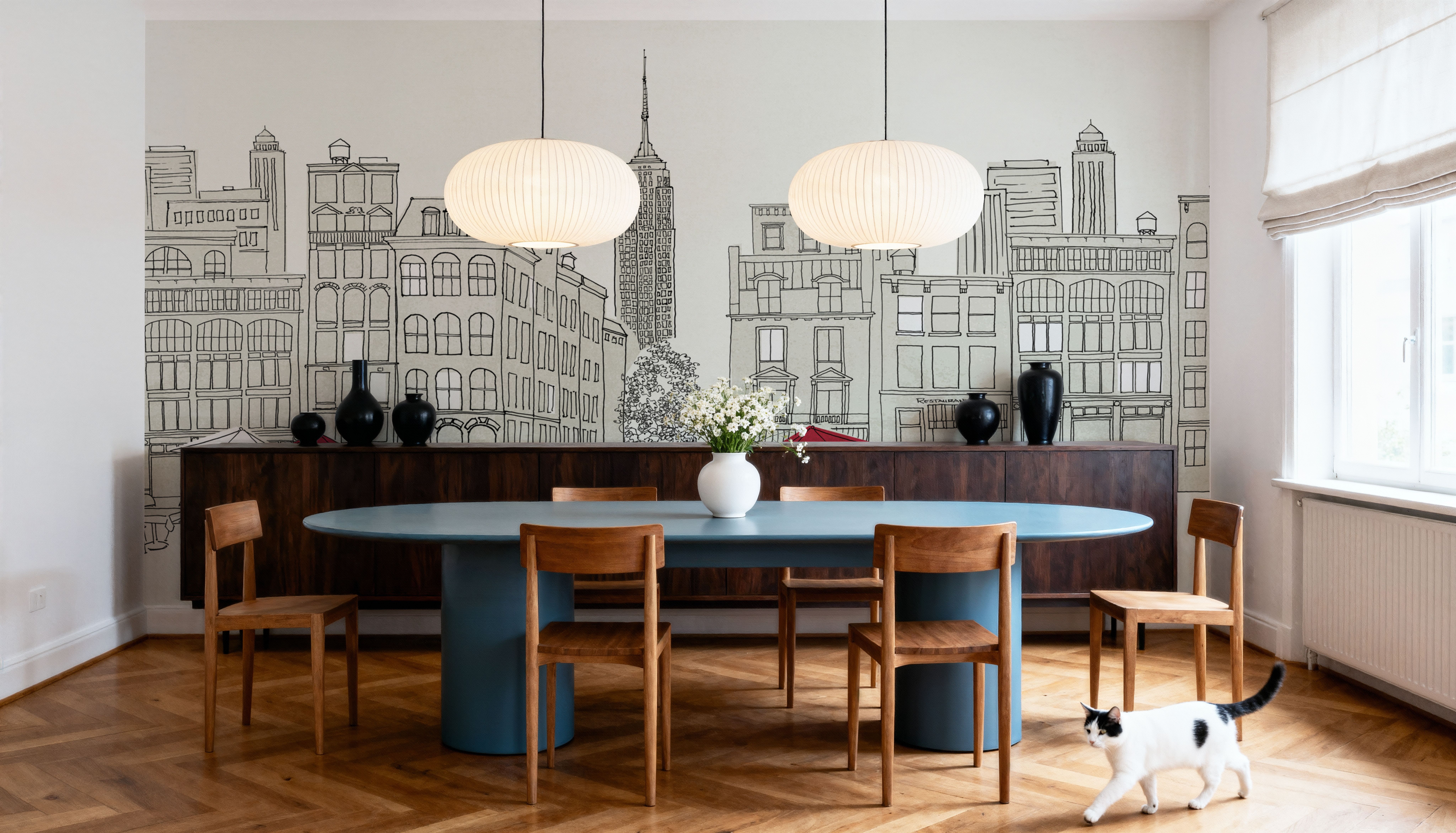 World Cafe NYC, Wallpaper