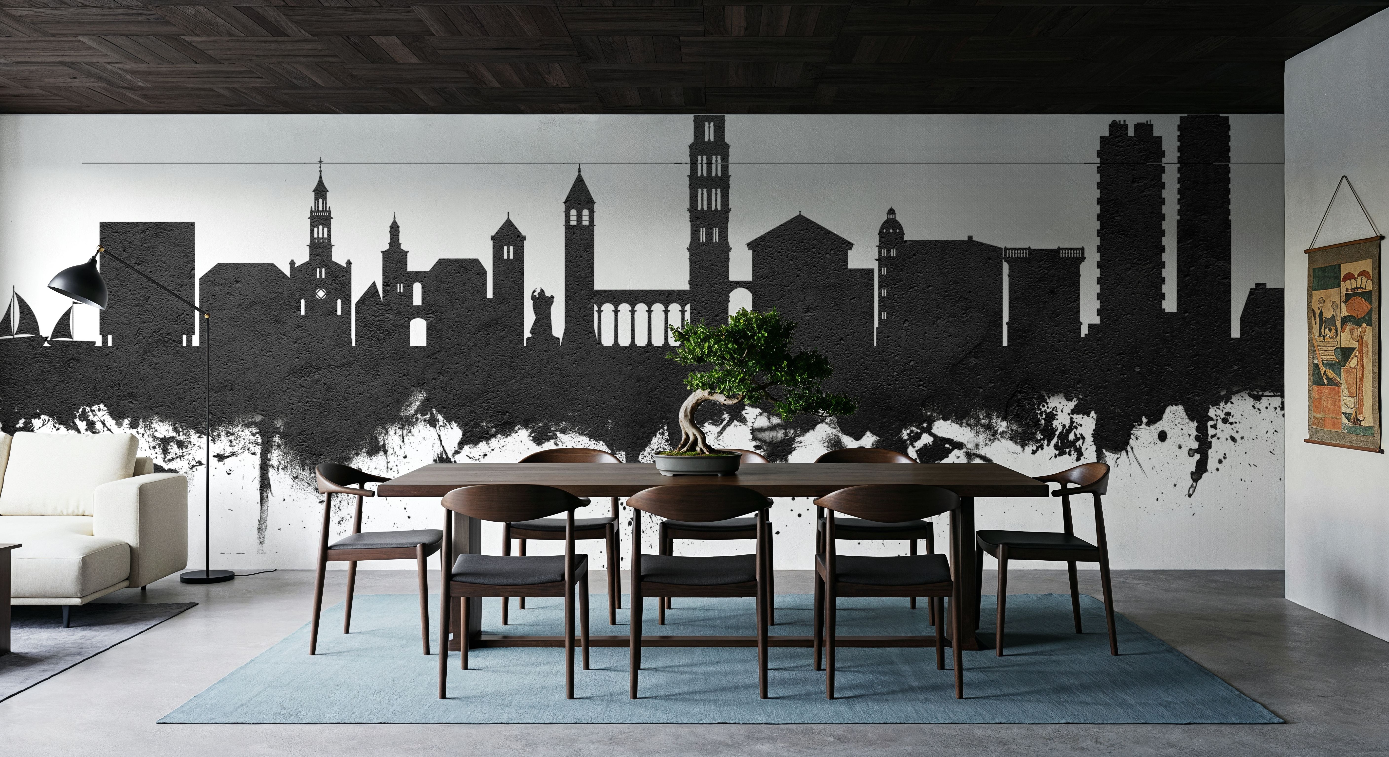 Split Croatia Skyline Black & White