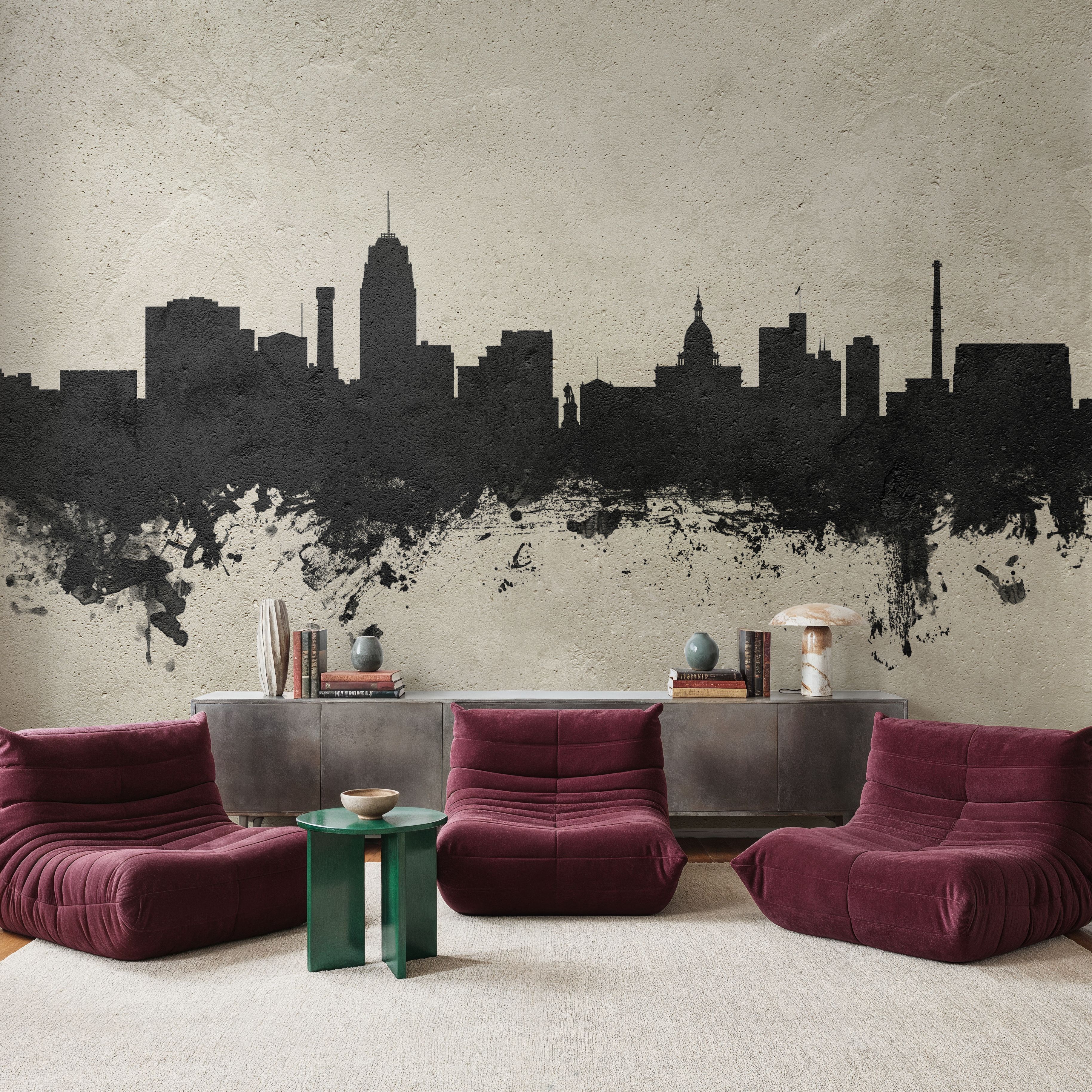 Lansing Michigan Skyline Concrete