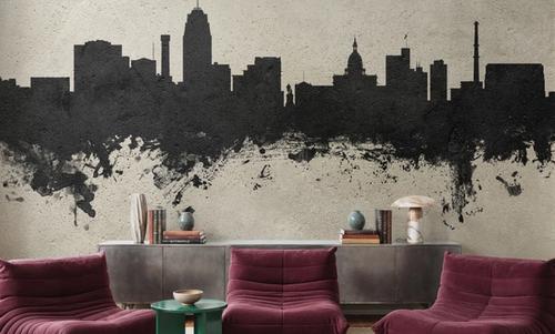 Lansing Michigan Skyline Concrete
