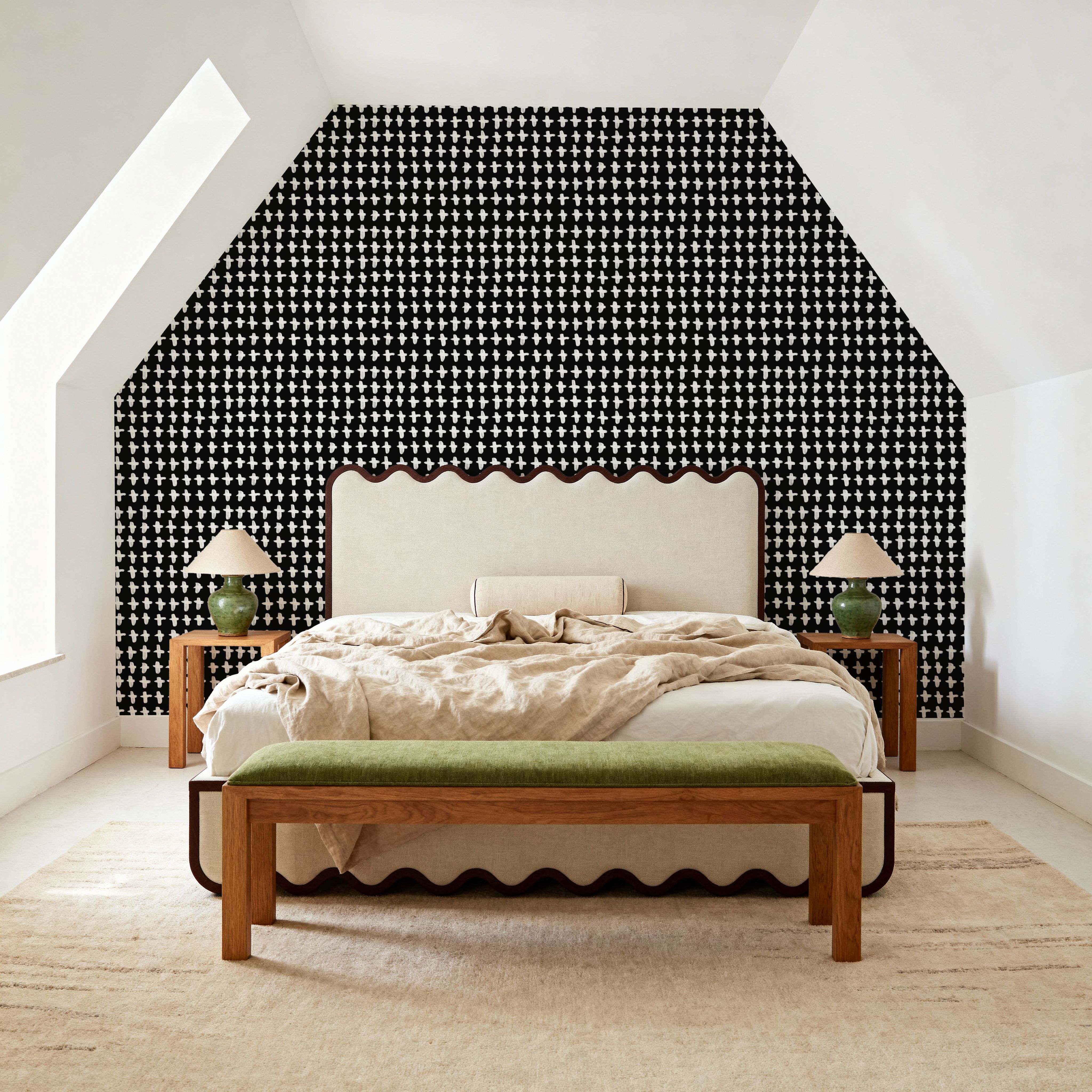 Doodle Crosses Black