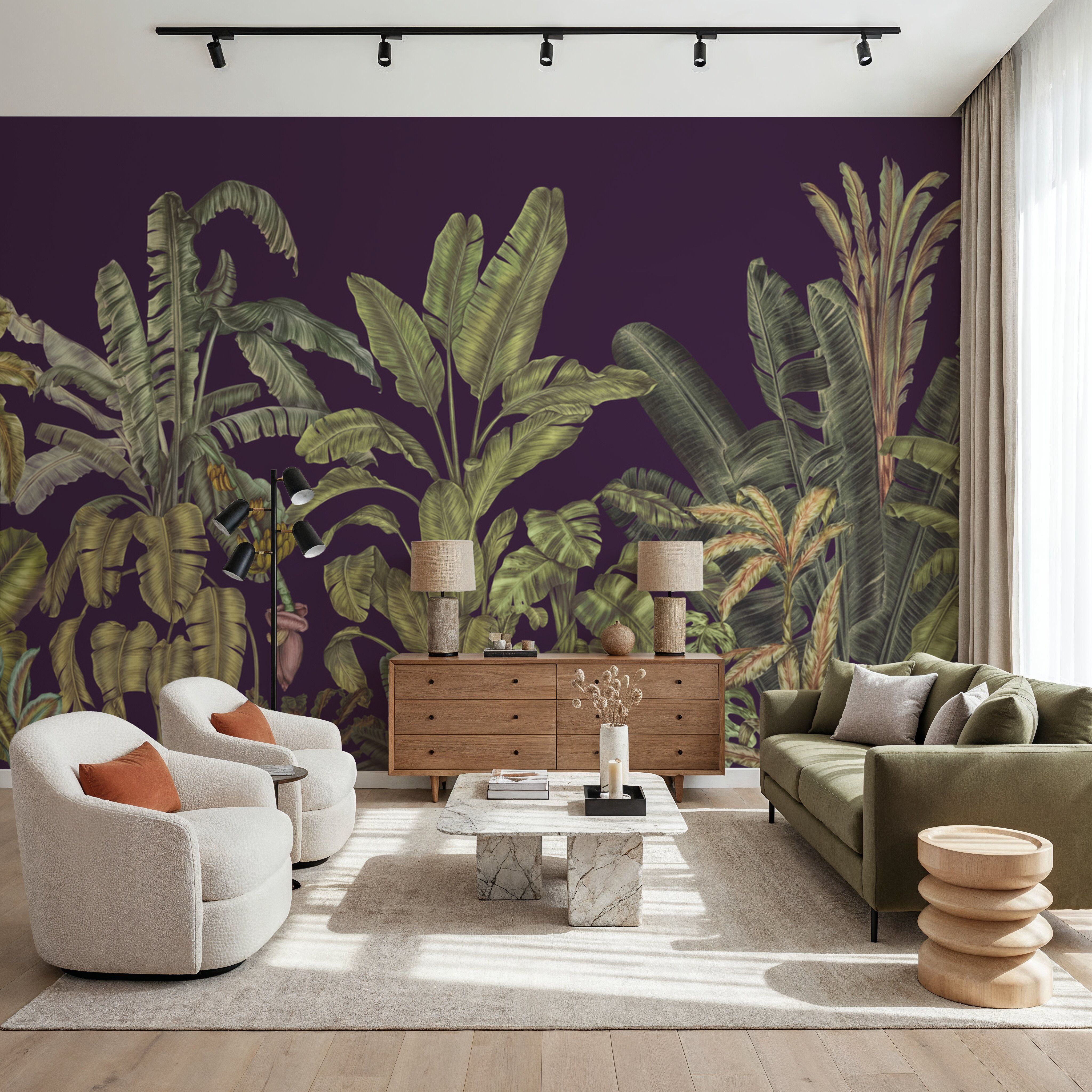 Madagascar Foliage, Plum
