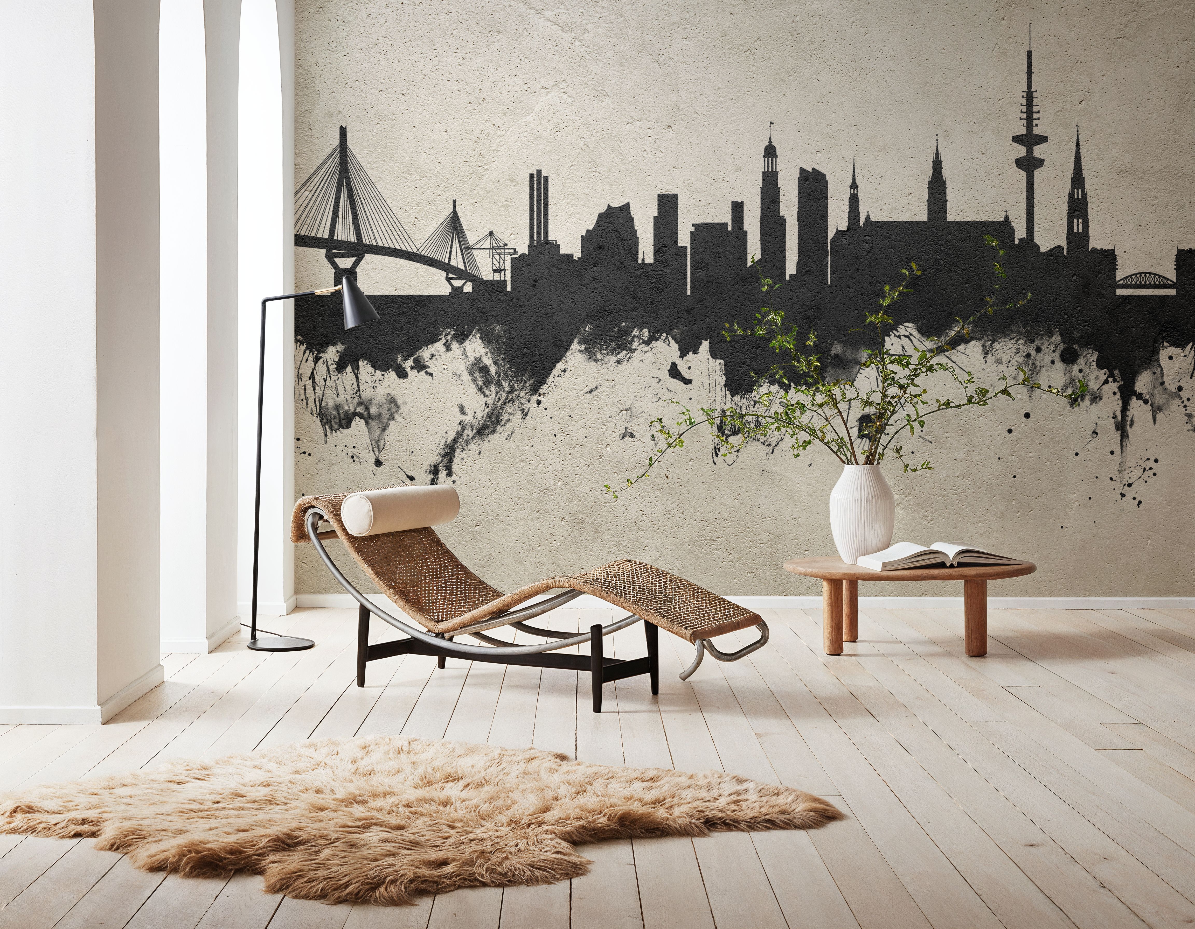 Hamburg Germany Skyline Concrete