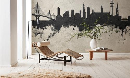 Hamburg Germany Skyline Concrete