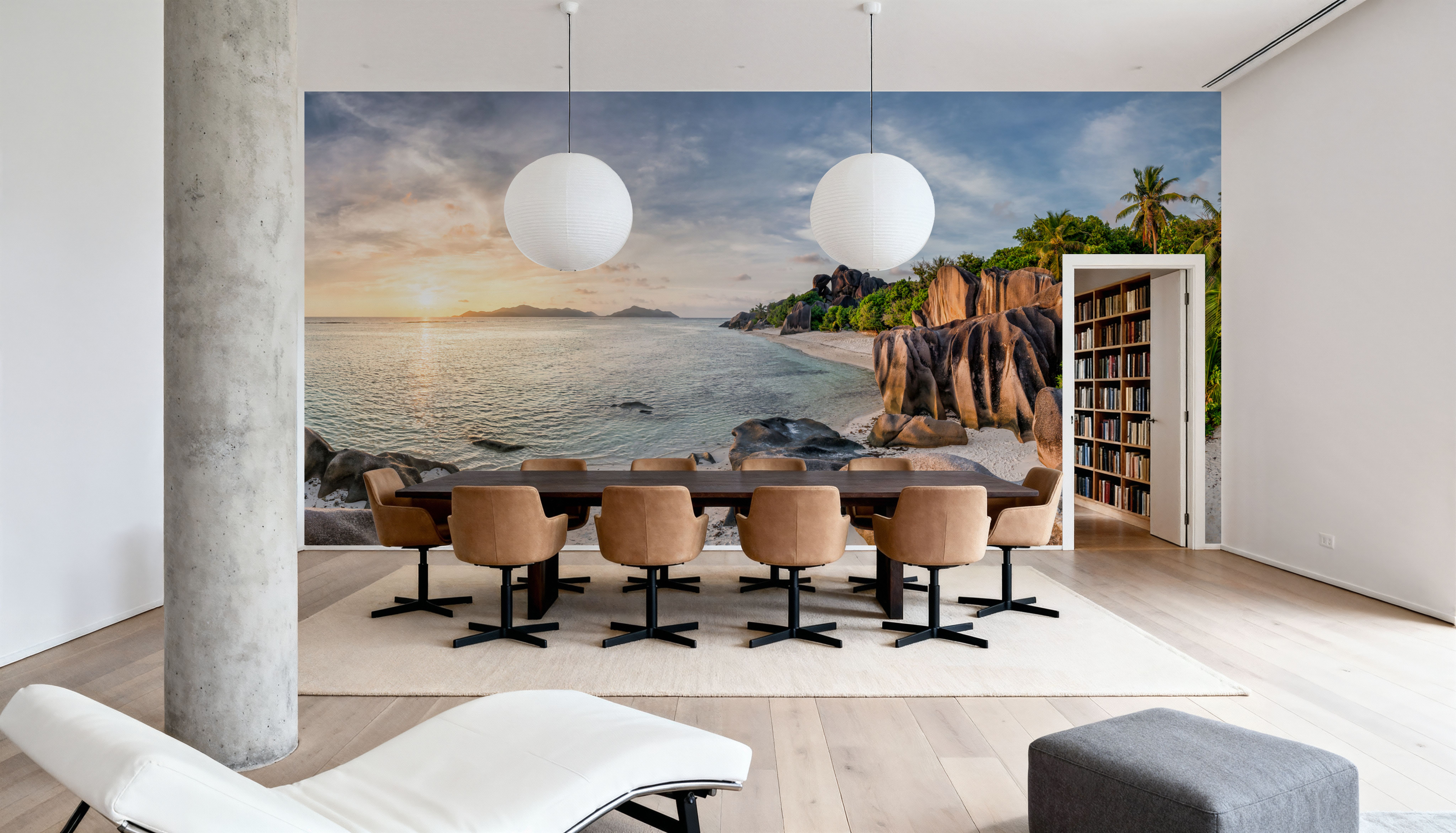 Sunset Beach, Papier peint