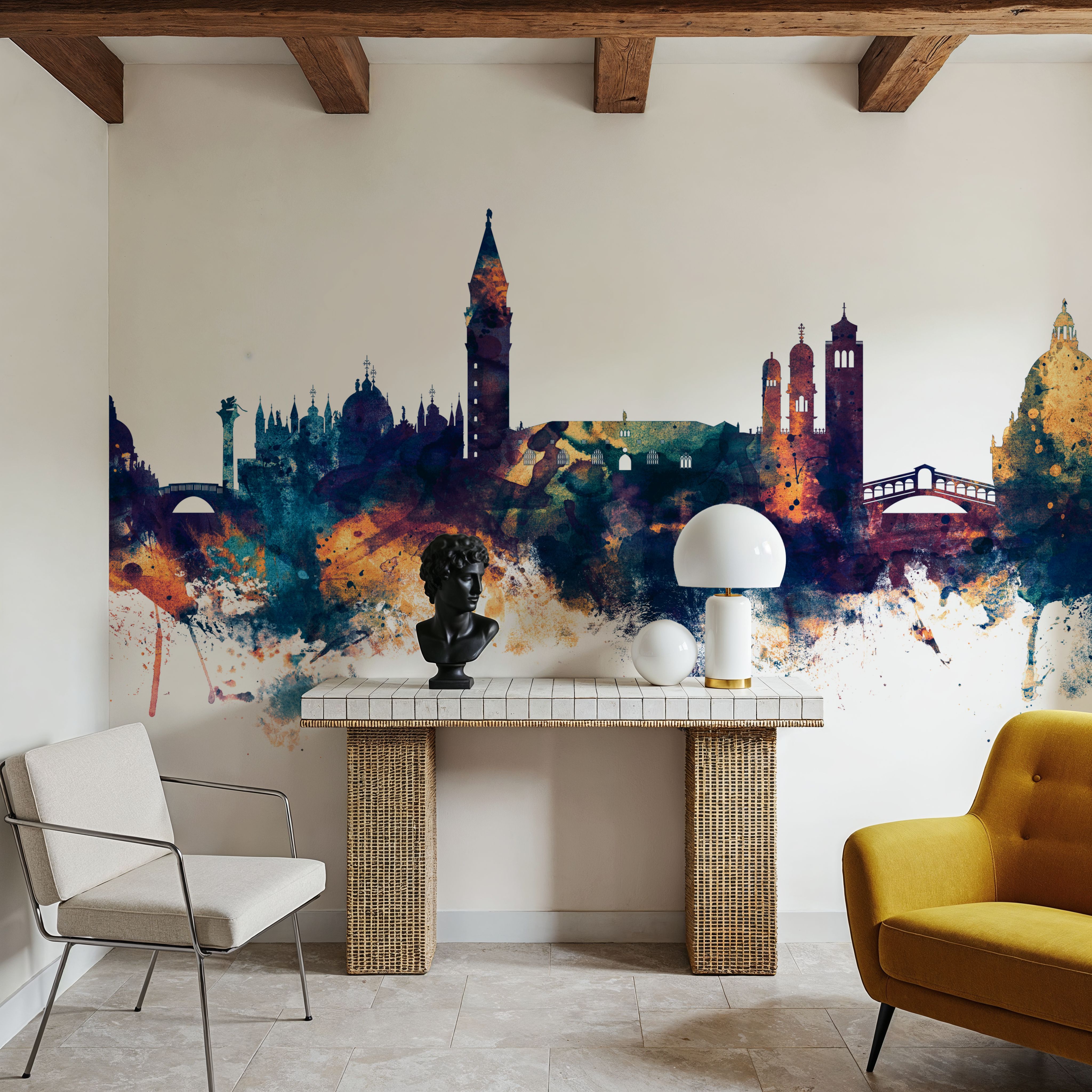 Venice Itay Skyline Blue & Bronze