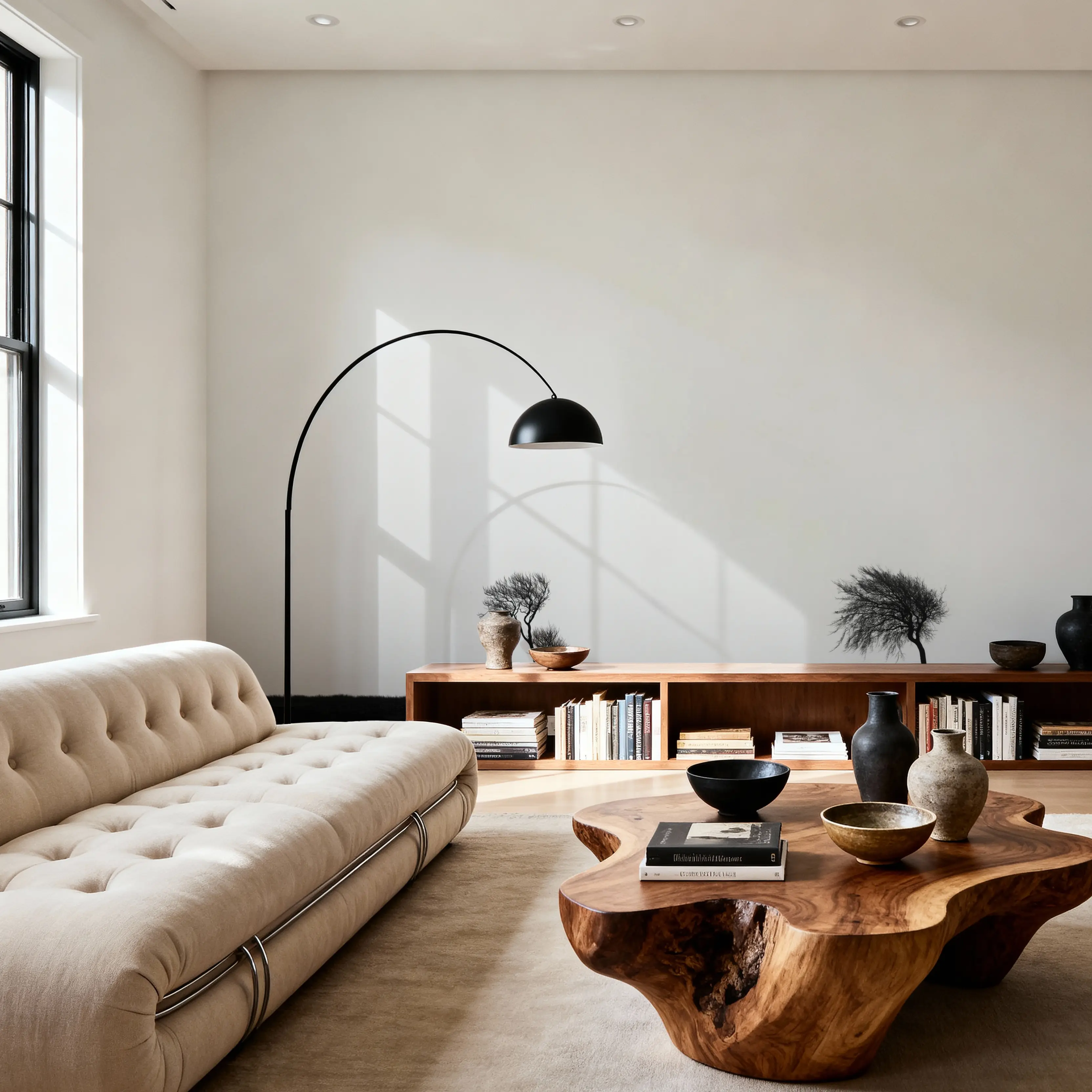 Wall Mural - Misty Field - Forest Landscapes mural wallpaper - White - Dining Room - Wallism UK - Peel & Stick or Paste-the-Wall