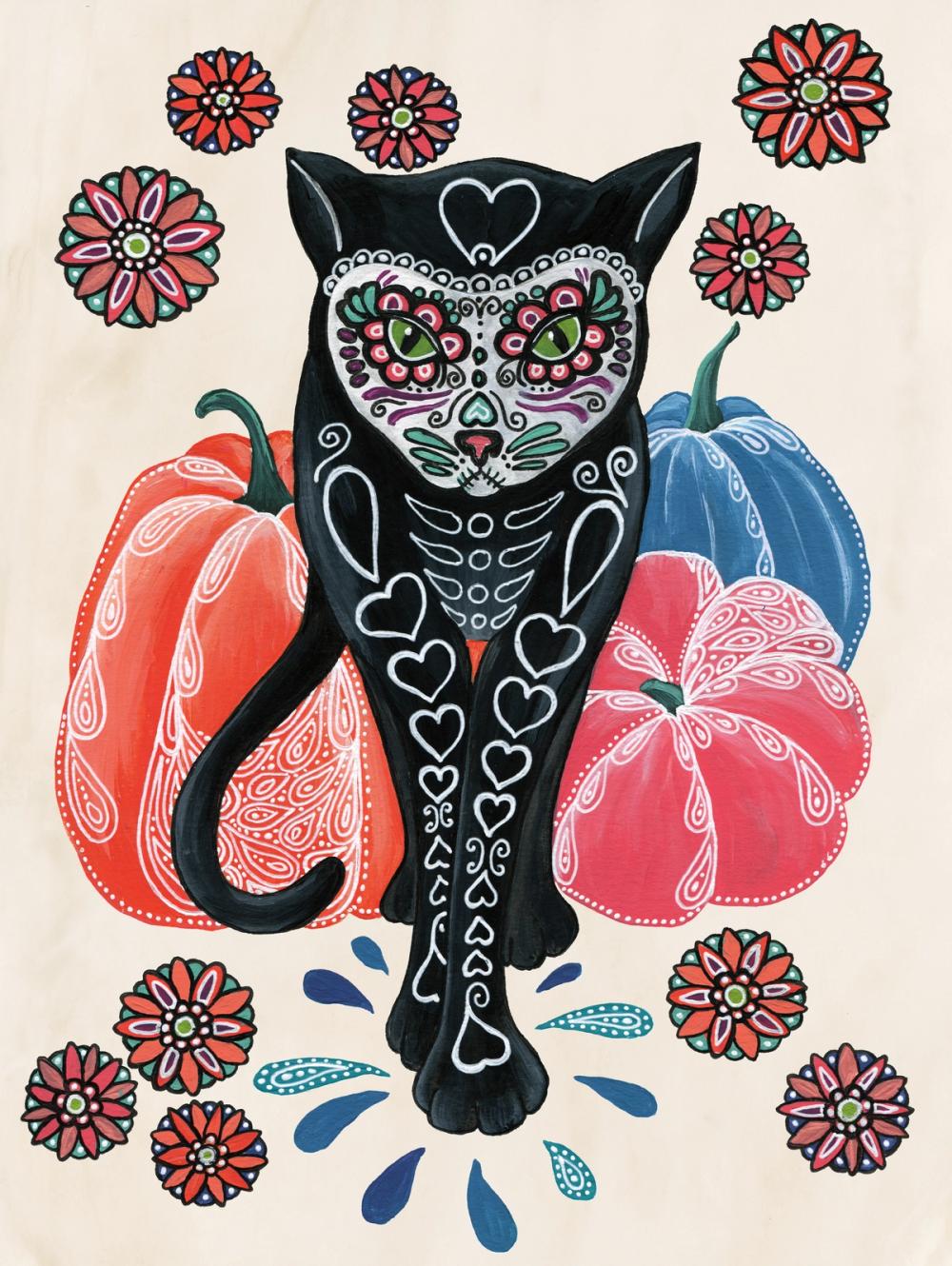 Sugar Skull Kitty