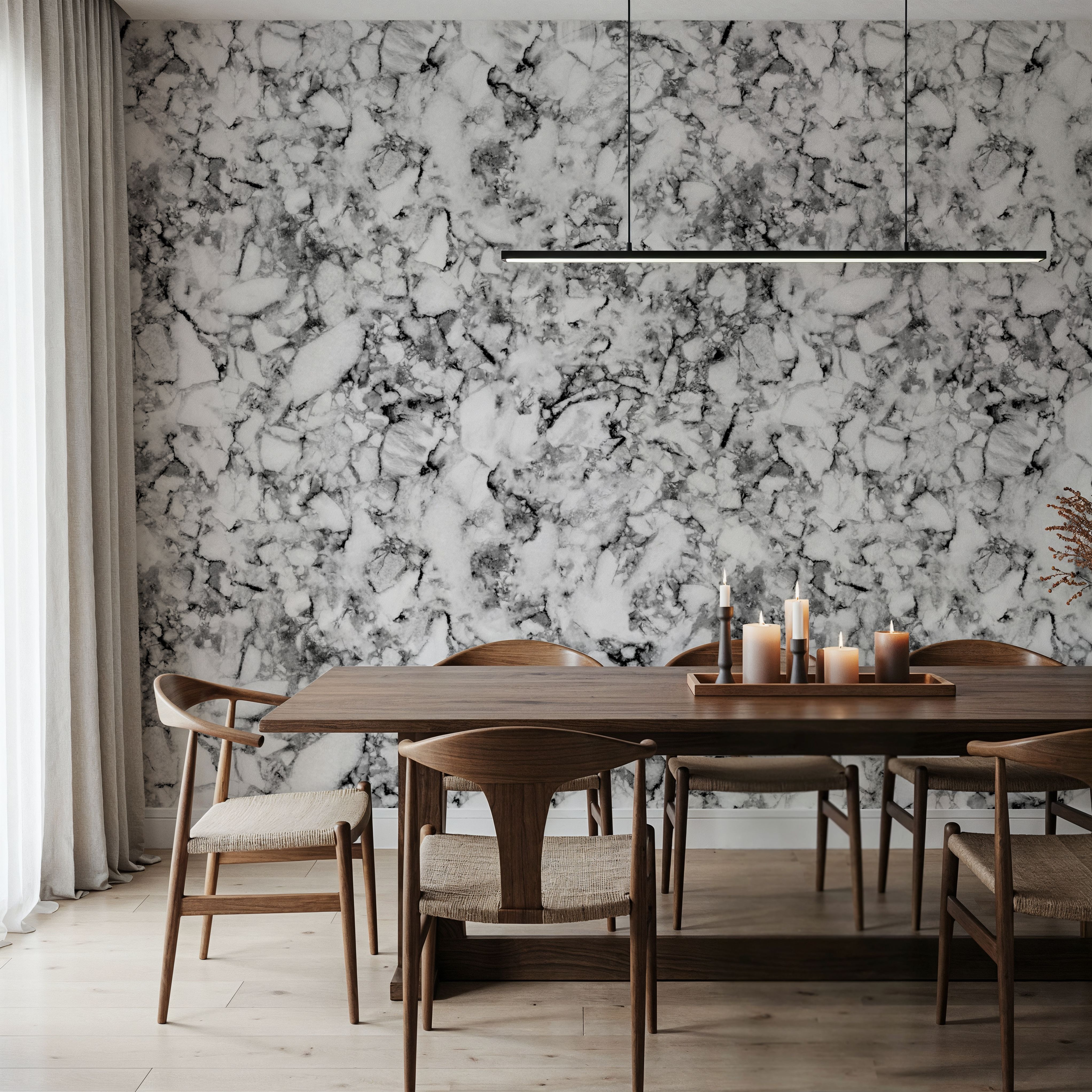 Statement Marble, Black & White