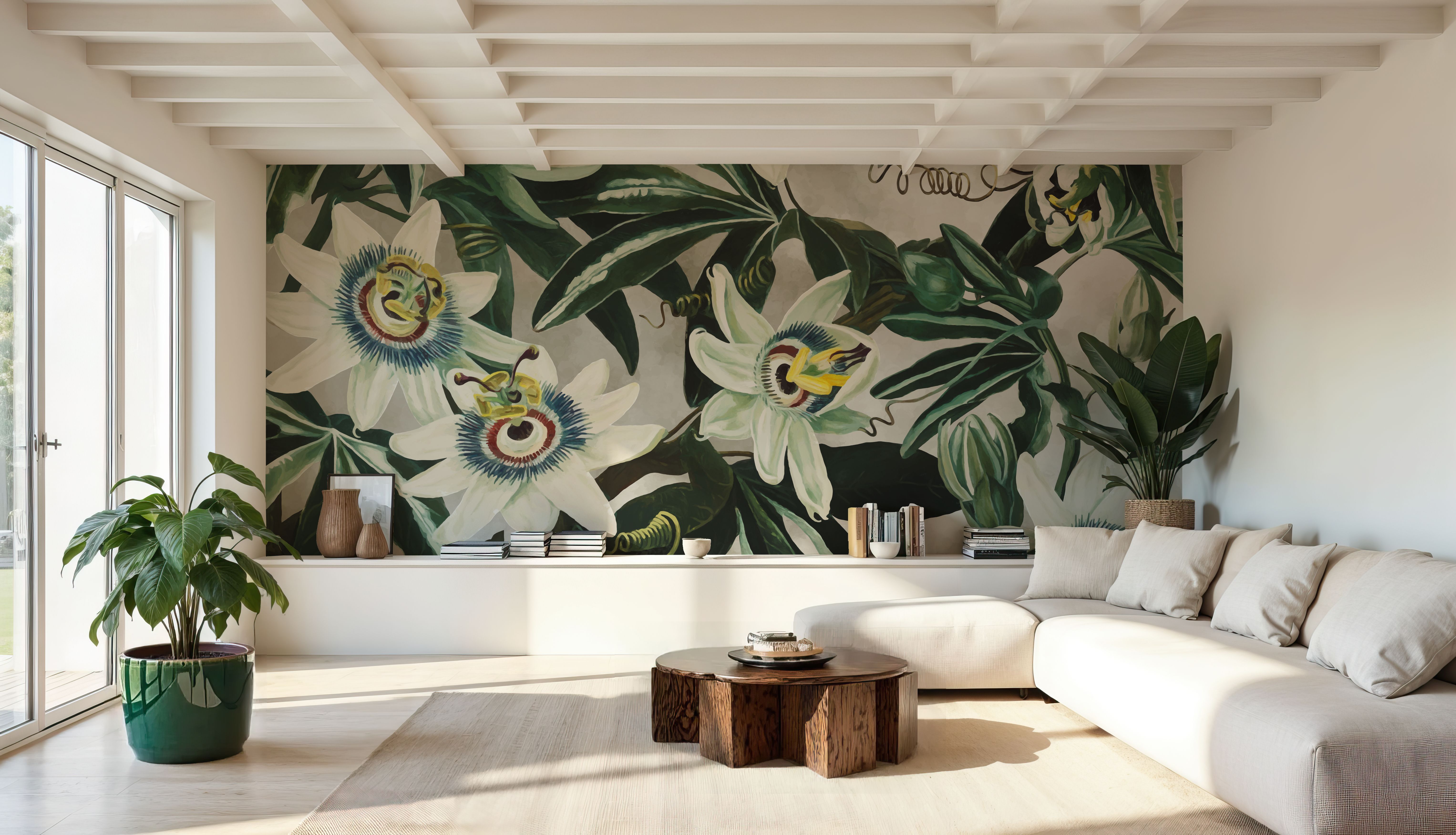 Passion Flowers, Behang