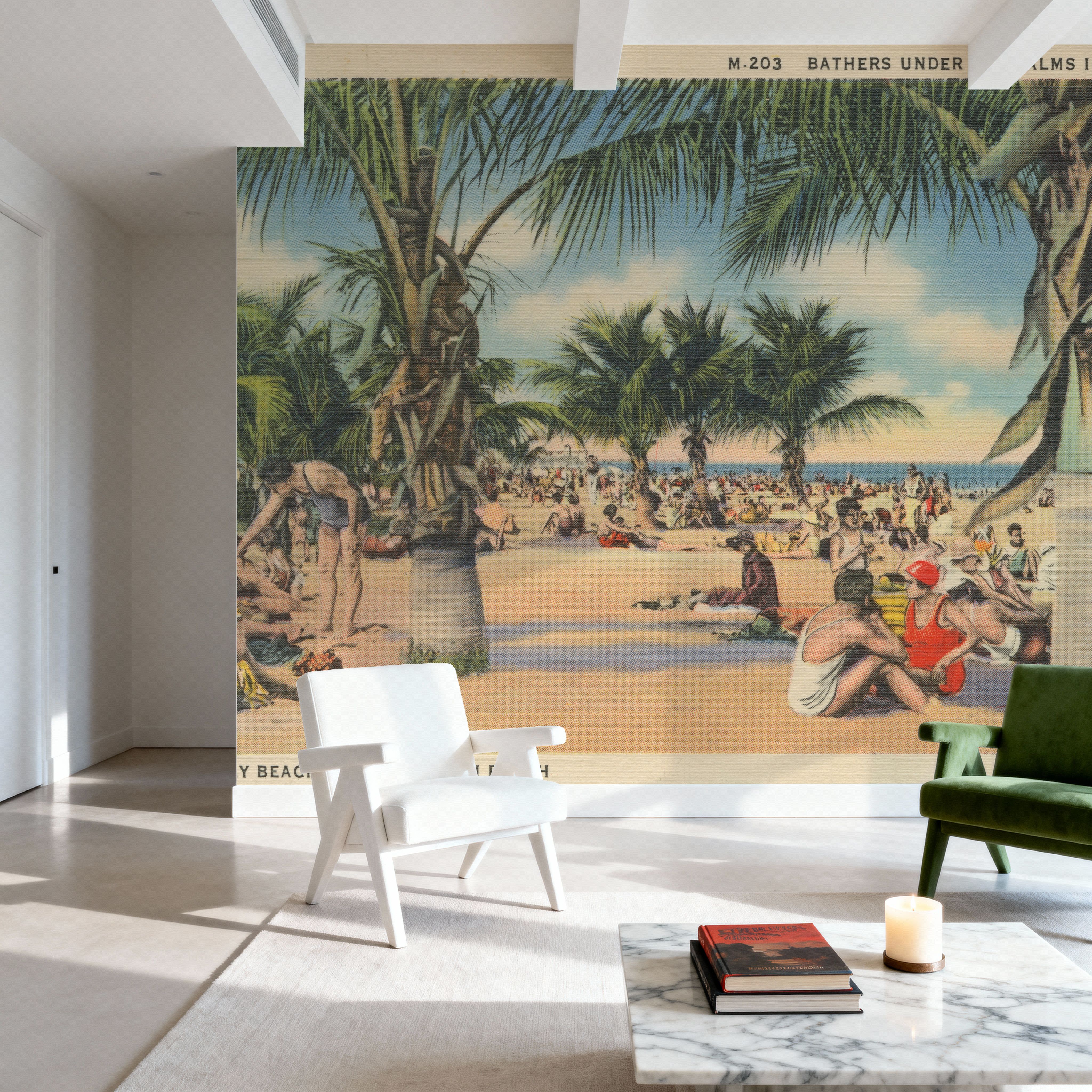 Miami Beach Postcard - Screenprint
