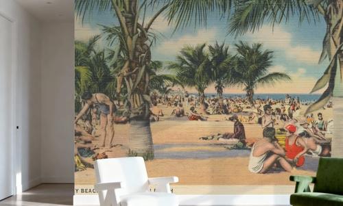 Miami Beach Postcard - Screenprint