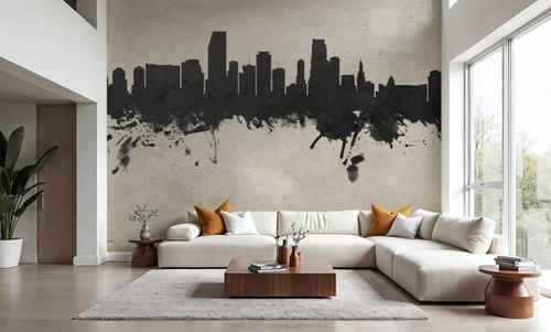 Miami Florida Skyline Concrete