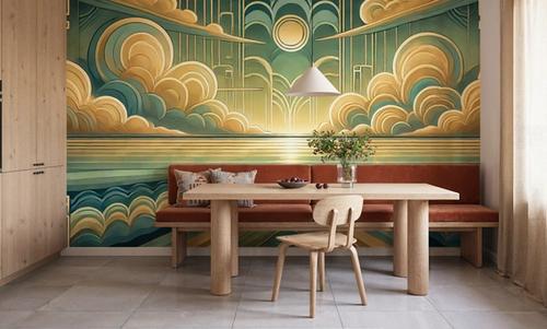 Elegant Sunburst in Art Deco