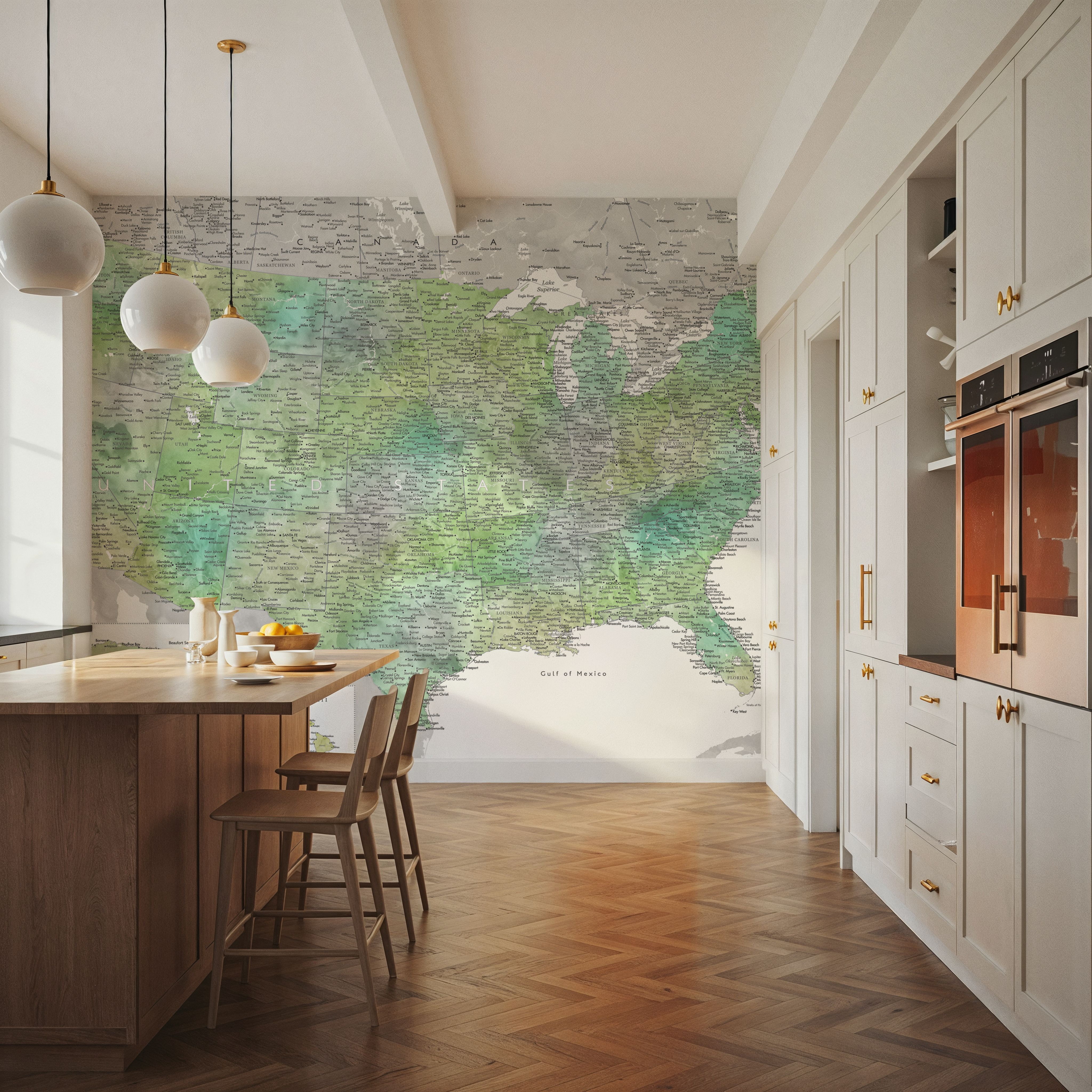 US Map Detailed - Oriole