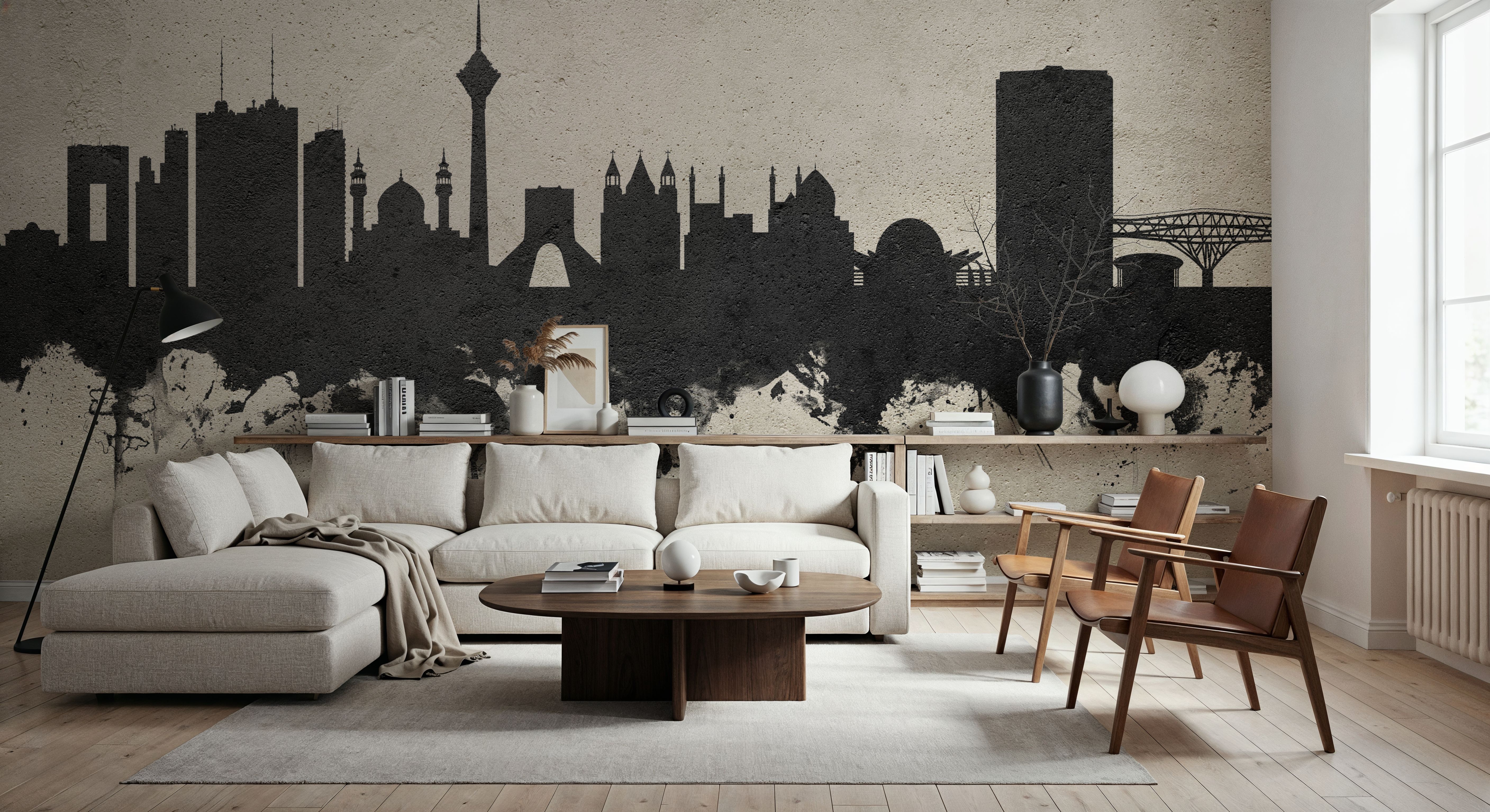 Tehran Iran Skyline Concrete