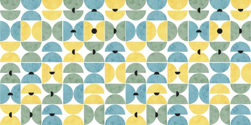 Homley Retro Shapes, Green