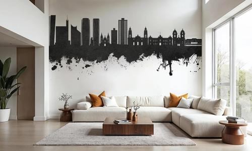 Lima Peru Skyline Black & White