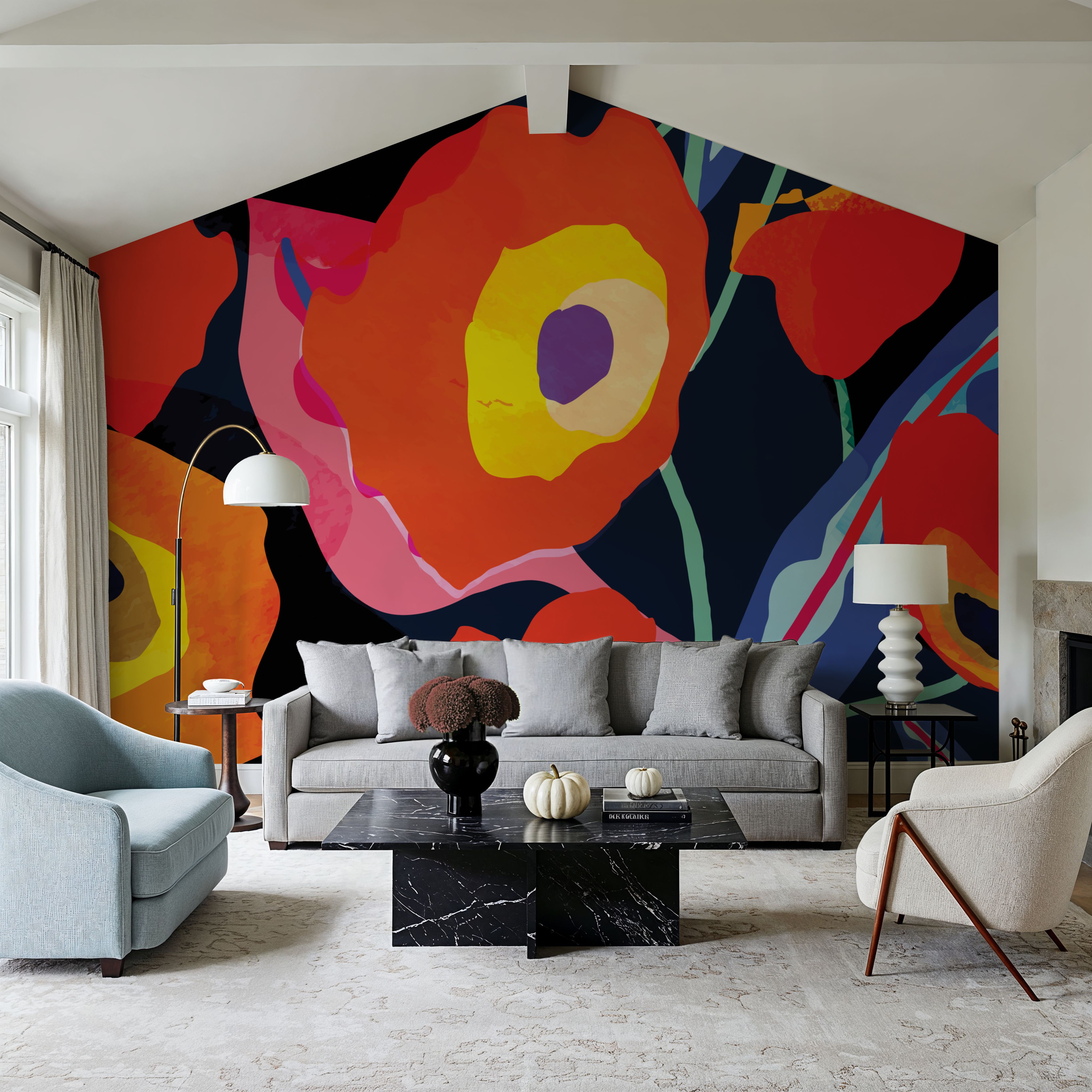 Graphic Poppies