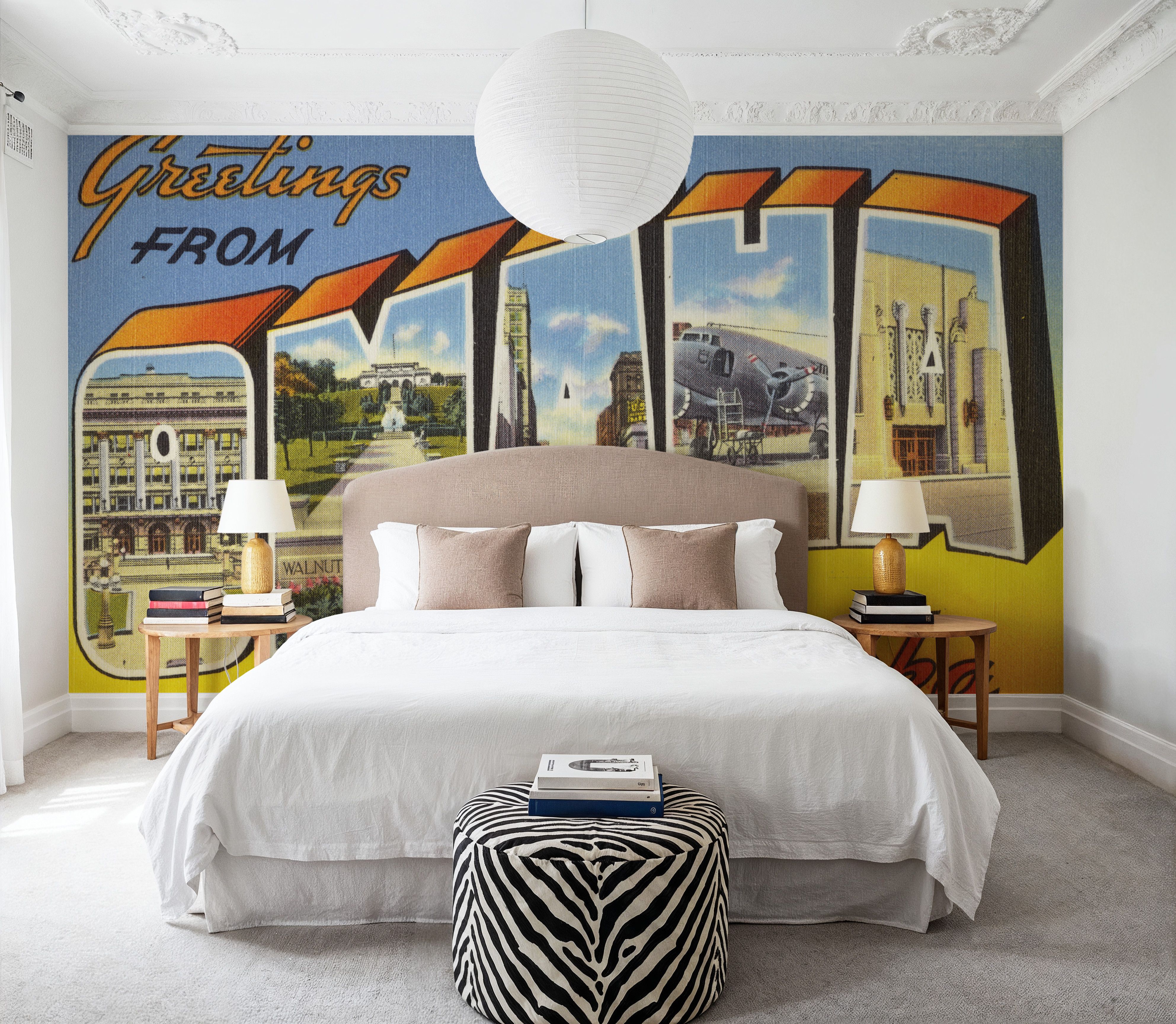 Greetings from Omaha - Screenprint Postcard