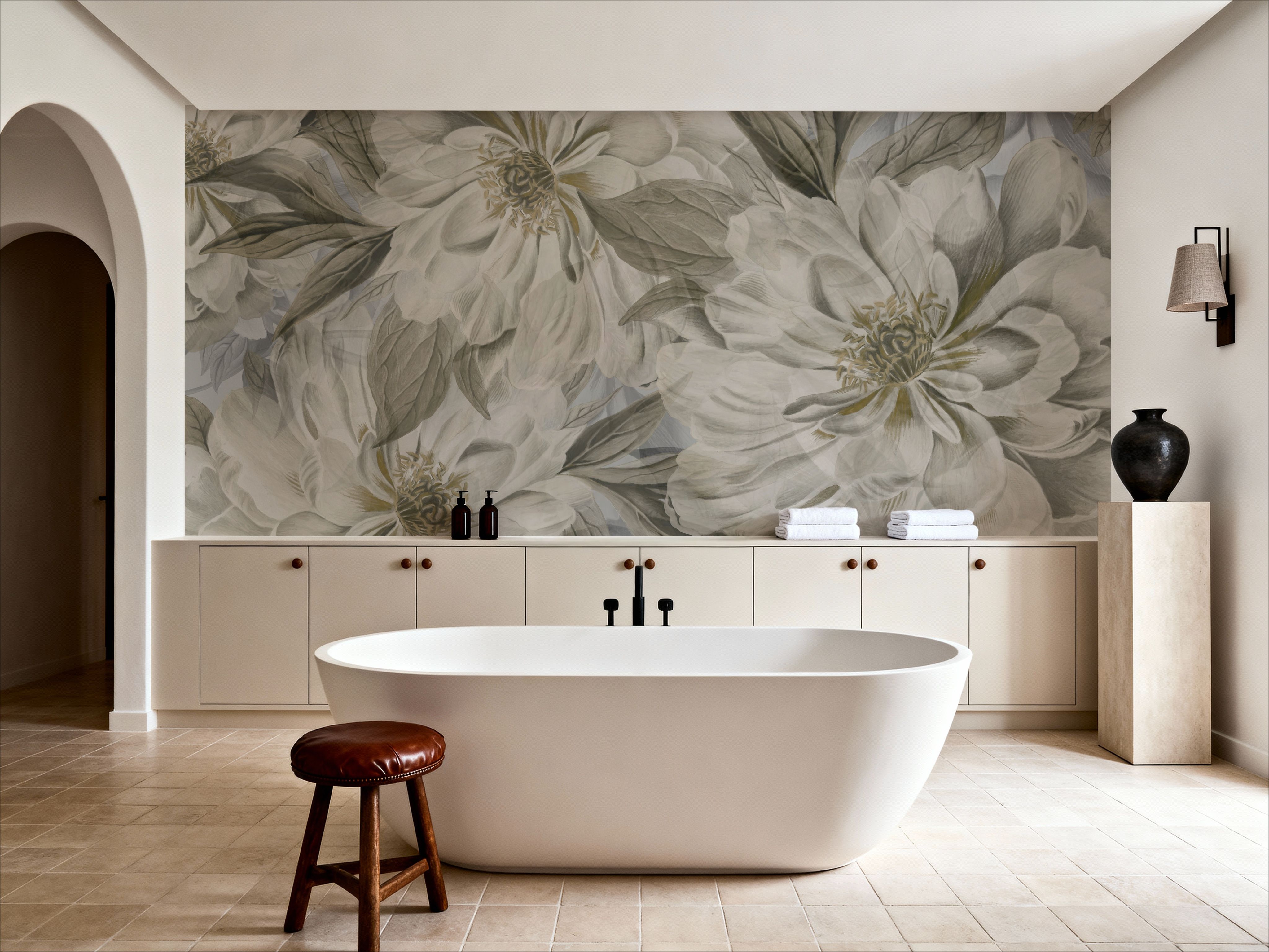 Peony Study - Chalk