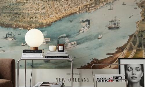 Old Aerial View of New Orleans, Louisiana