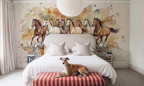 Wild Horses II - Watercolor Spirit Animals Series