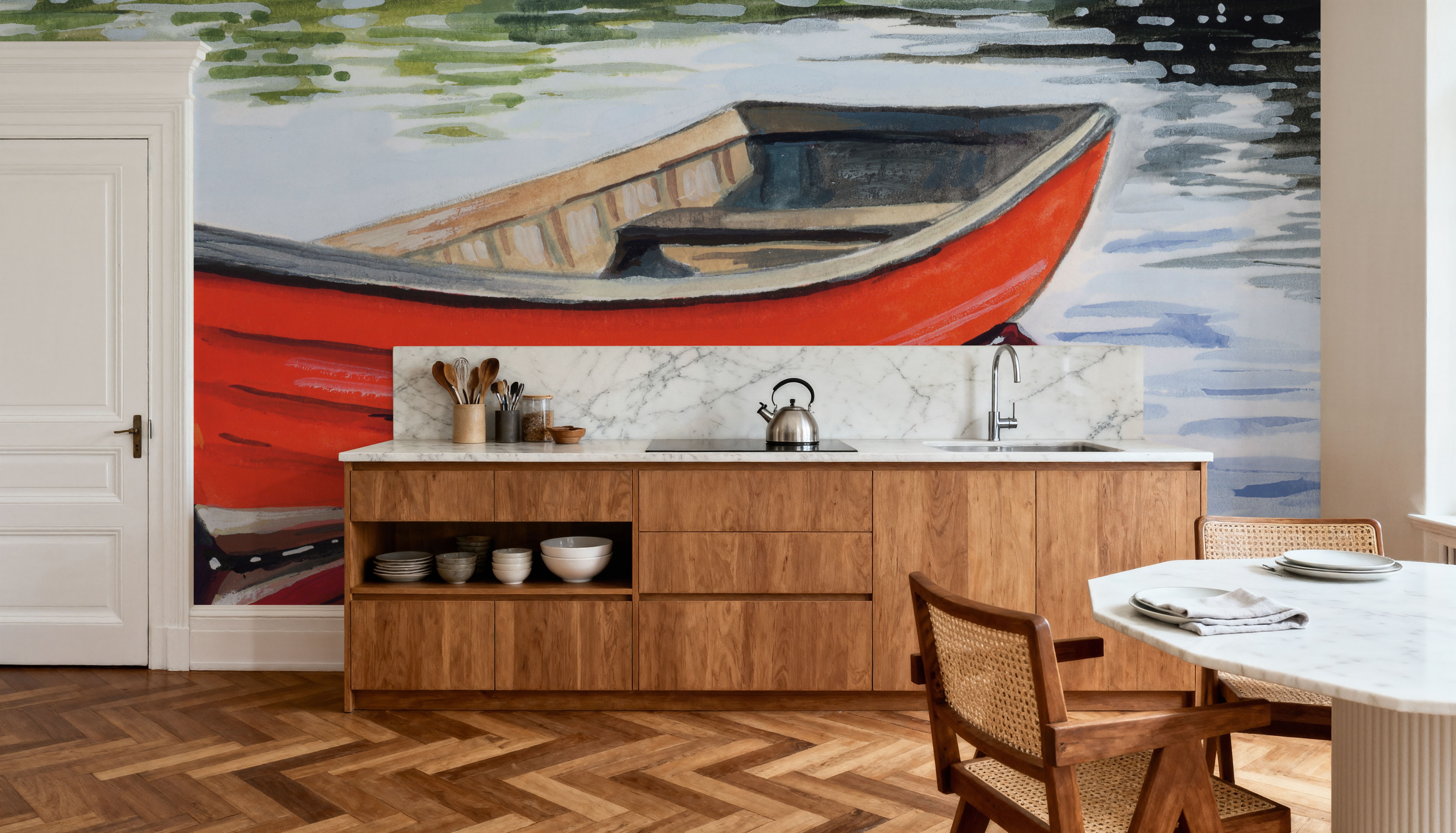 Fishing Boat on Still Water