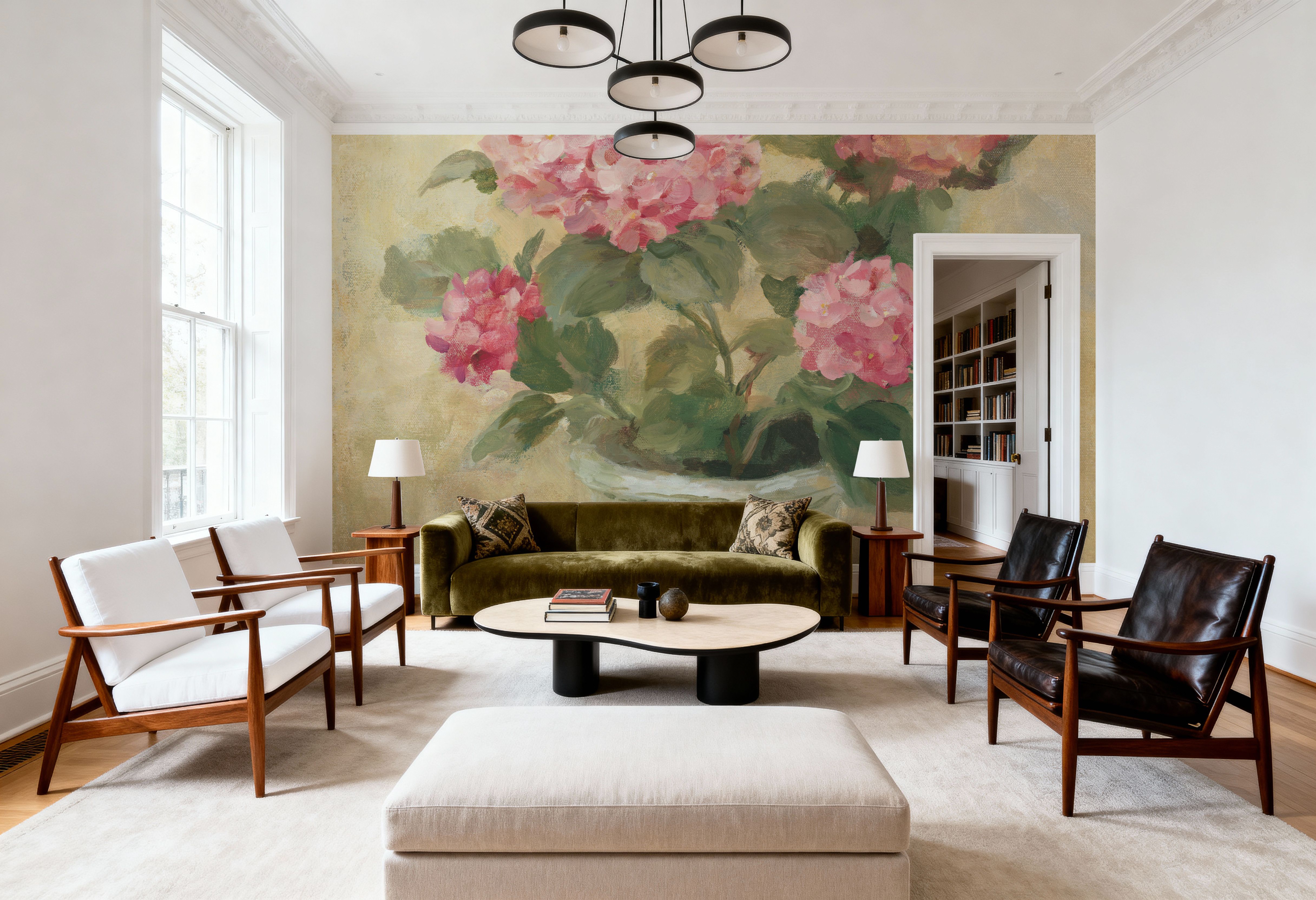 Pot of Pink Hydrangea