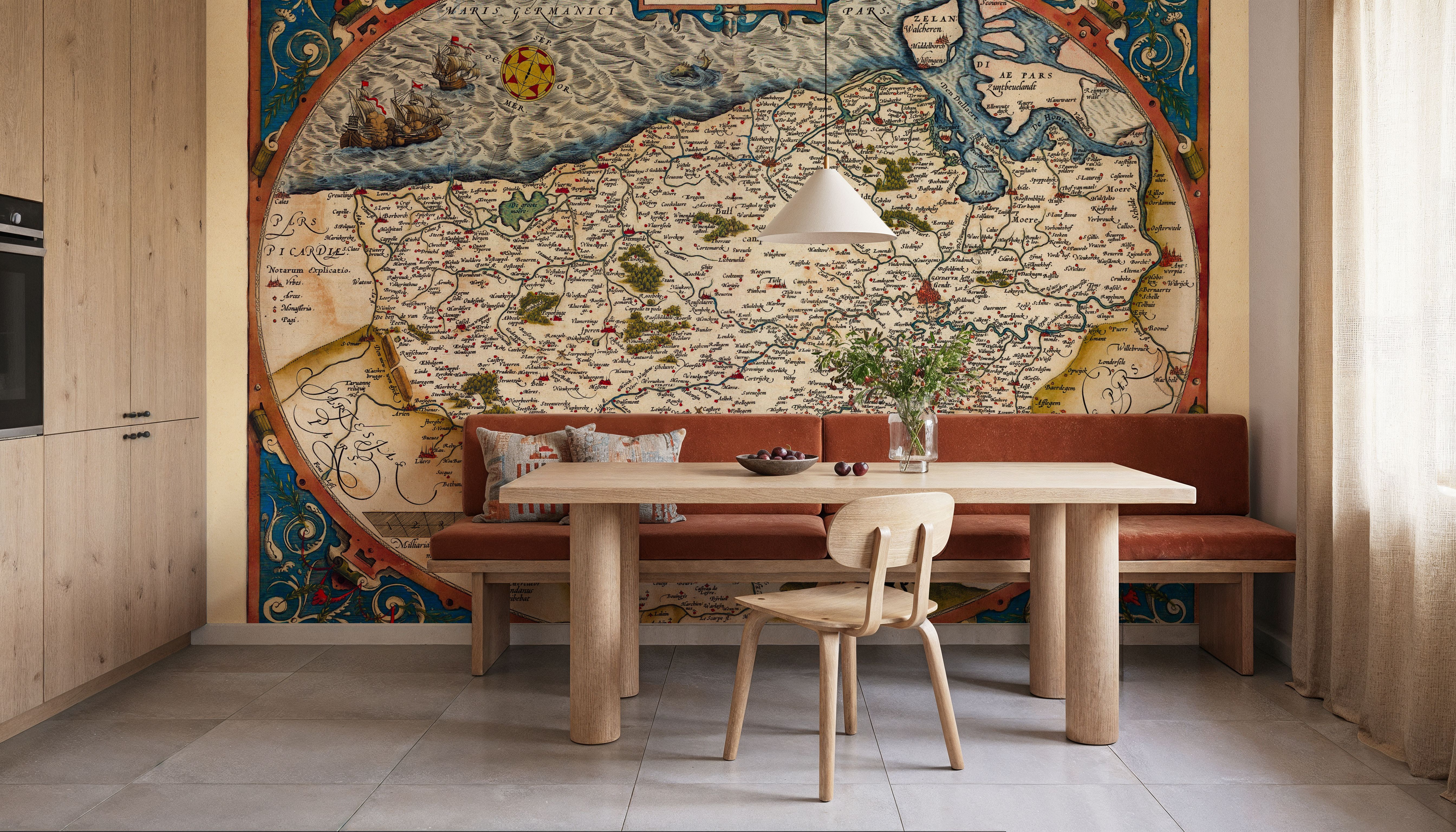 Old Map of Belgium, 1570