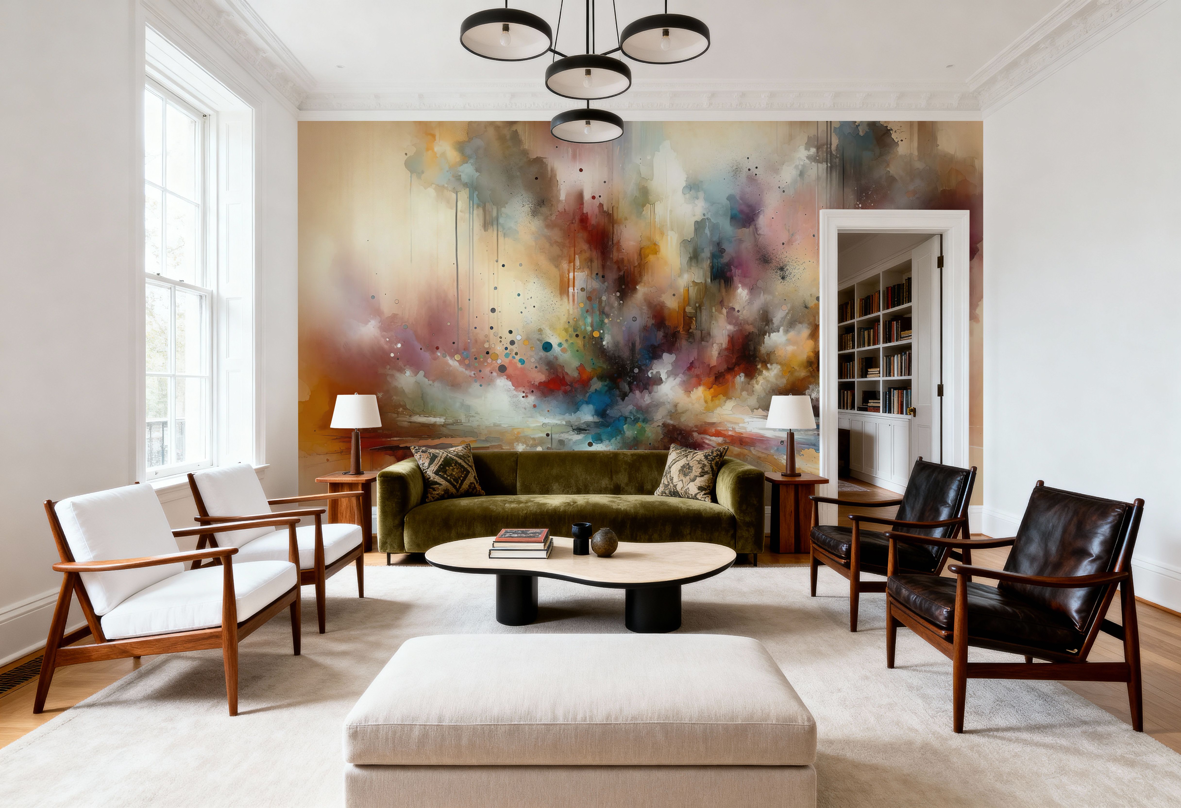 Abstract Journey in Earthy Colors