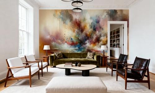 Abstract Journey in Earthy Colors