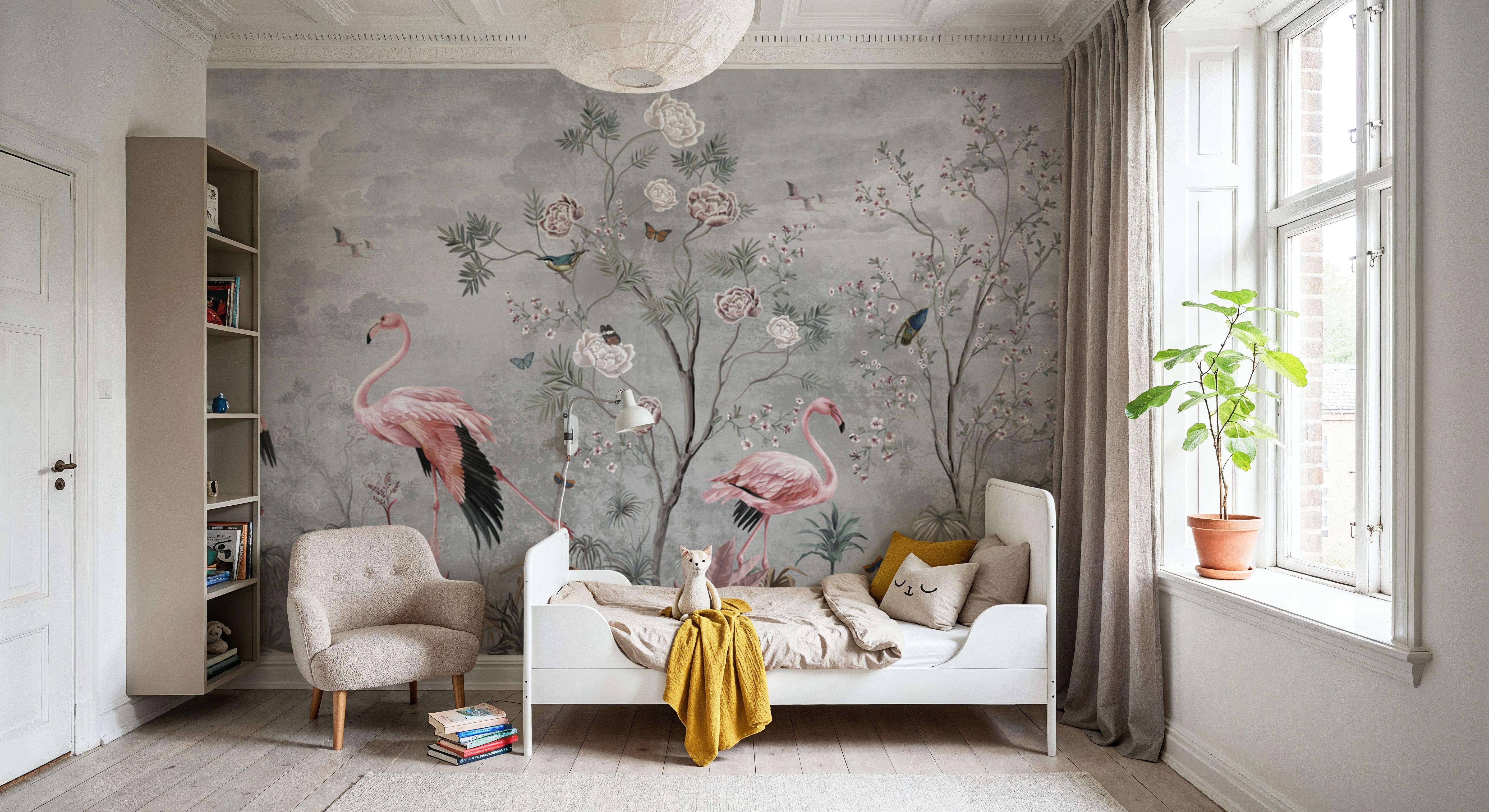 Flamingo Tapestry, Wallpaper