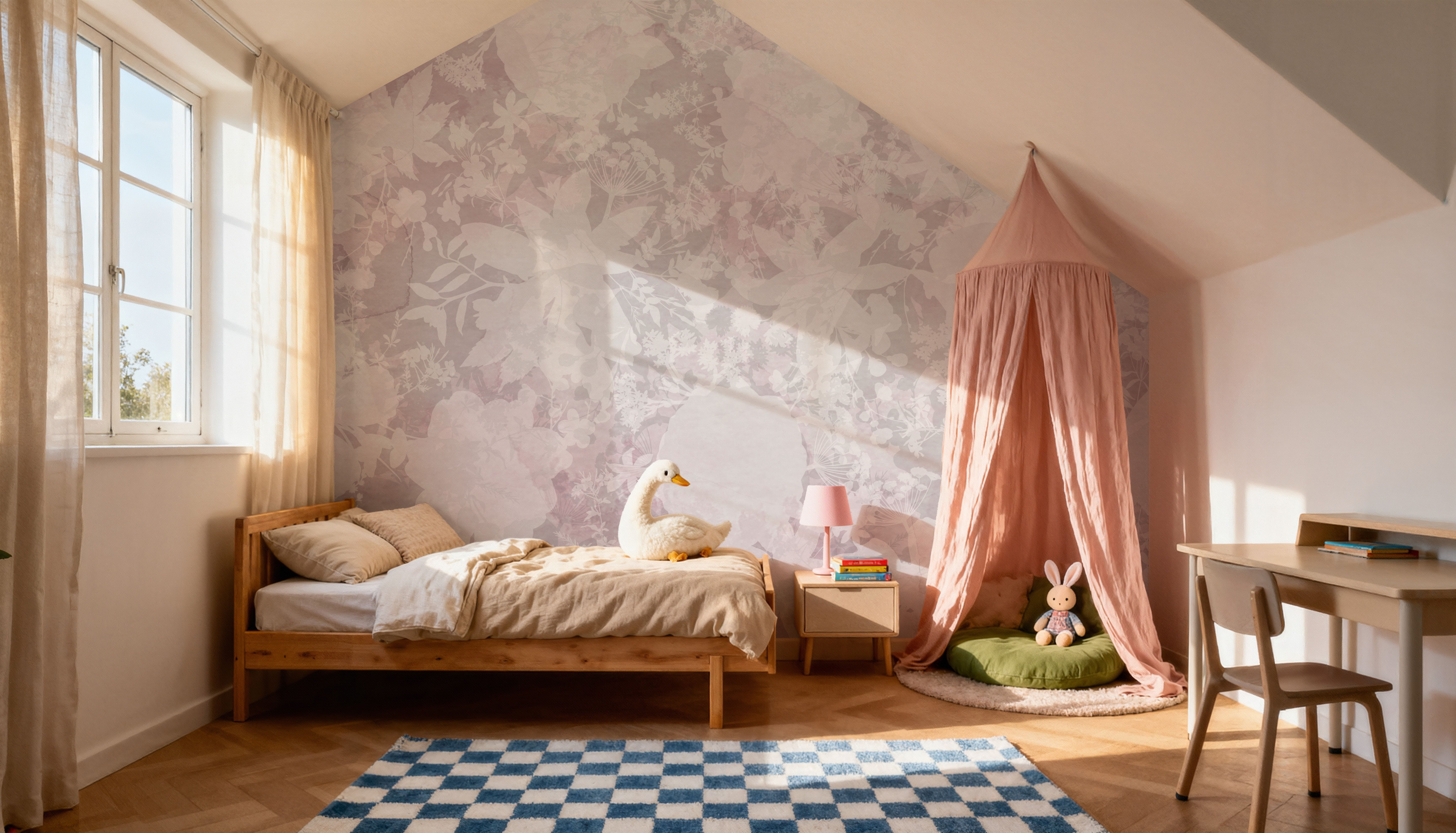 Flower Silhouette Red