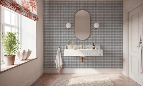 Stripy Gingham, Slate