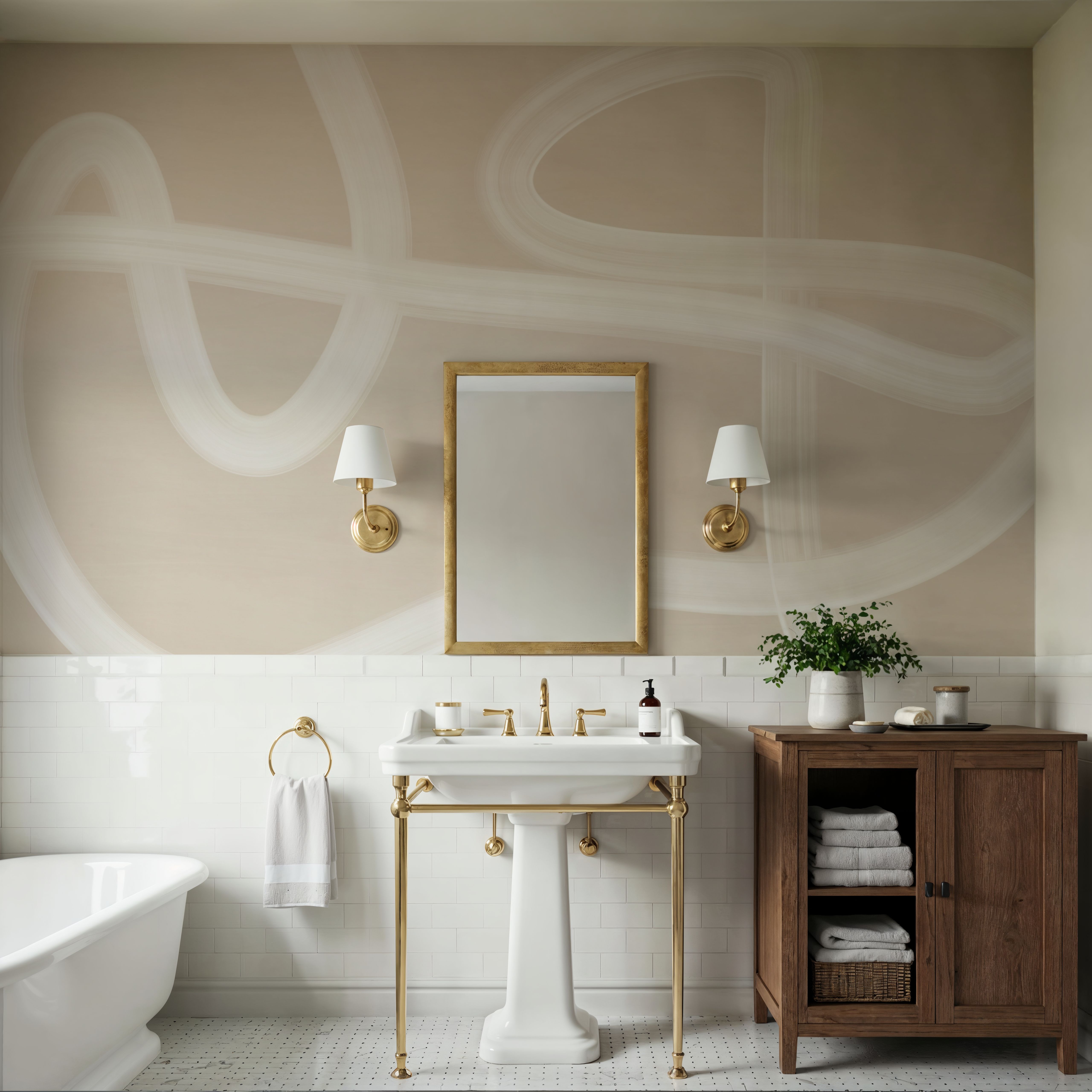 White Brush Stroke No.2