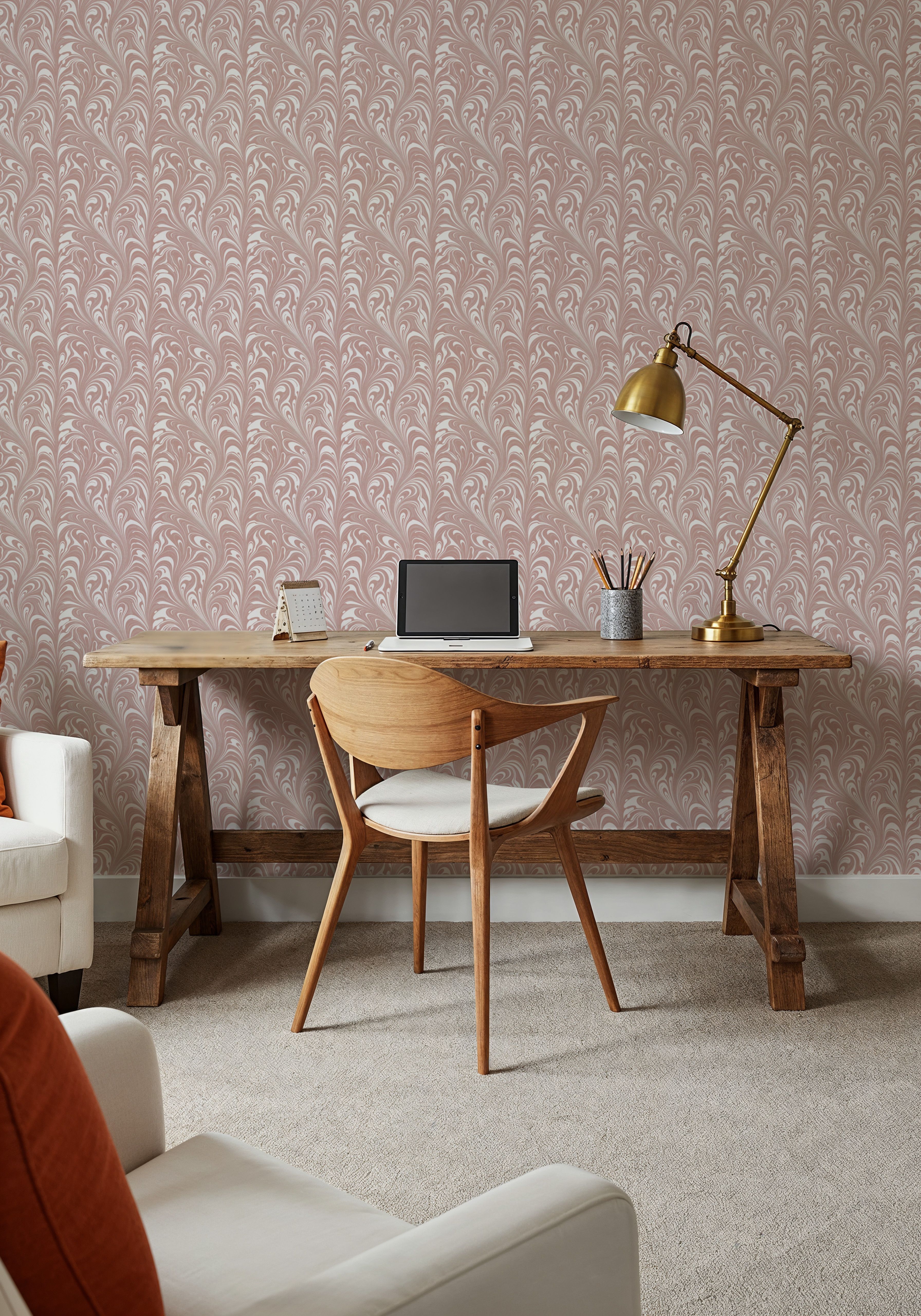 Marbelized Flow, Pink Tulip