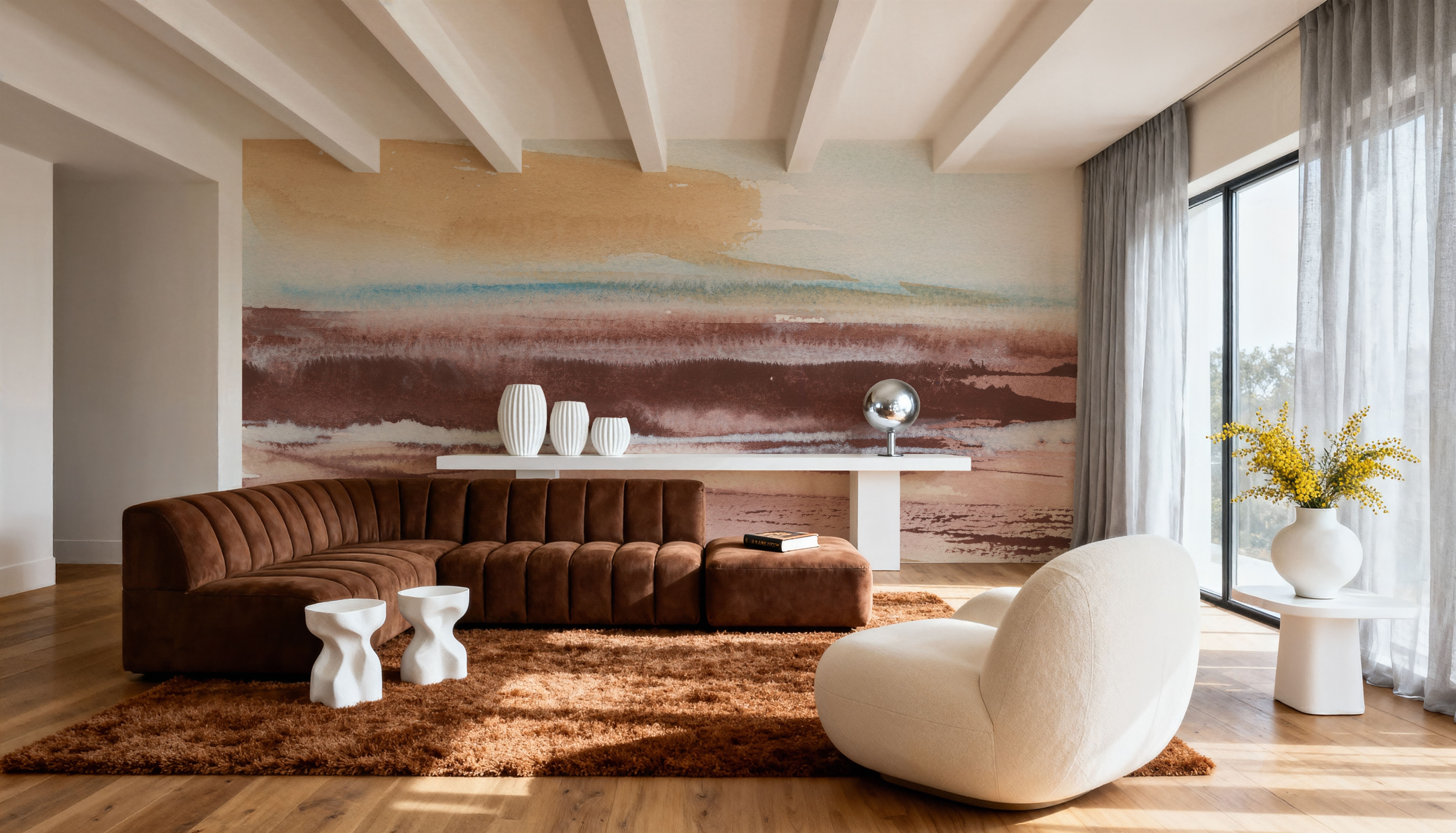 Aquatic Sky I, Papier peint