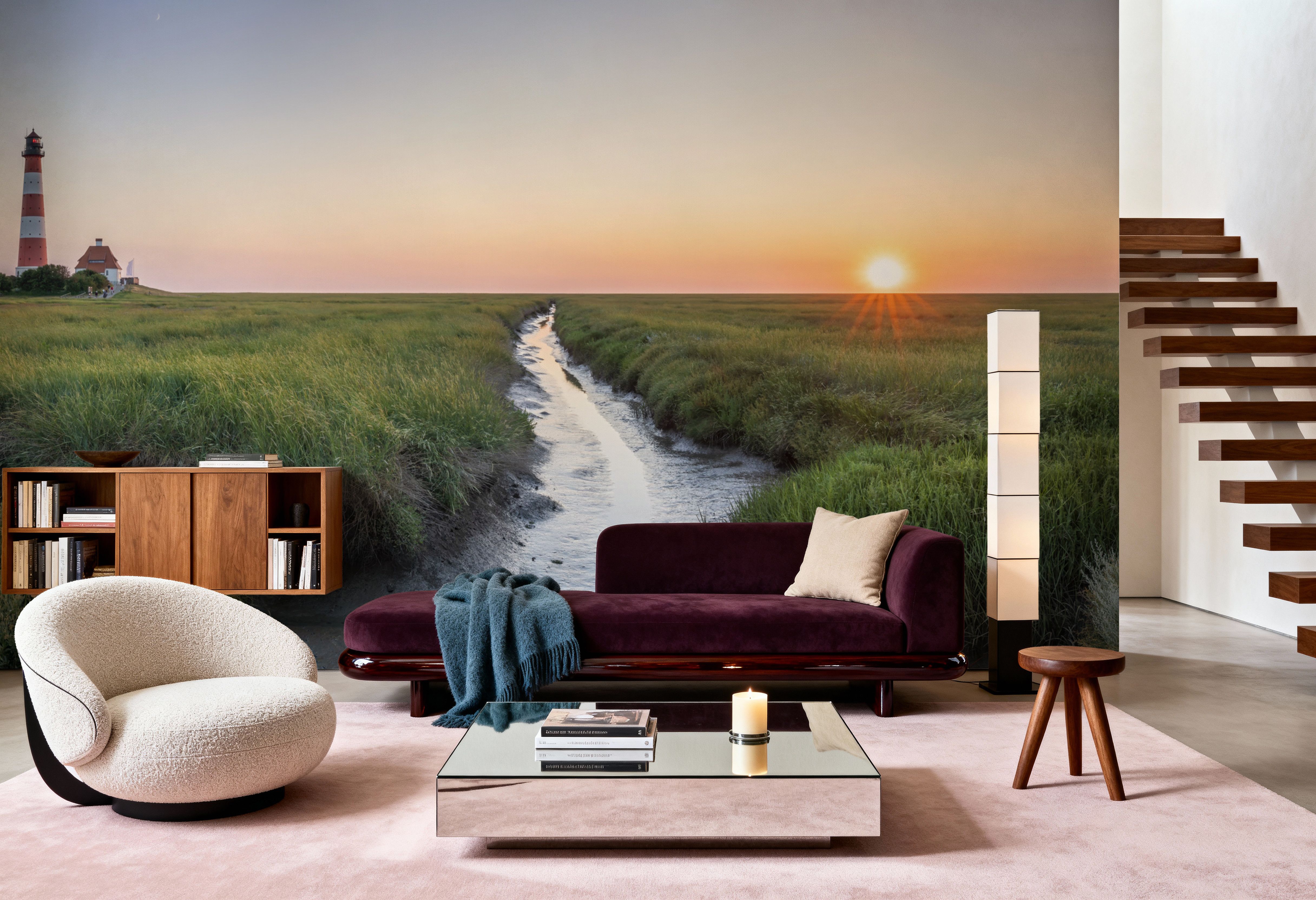 Westerheversand Sunset Panorama