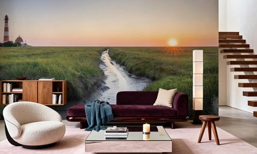 Westerheversand Sunset Panorama