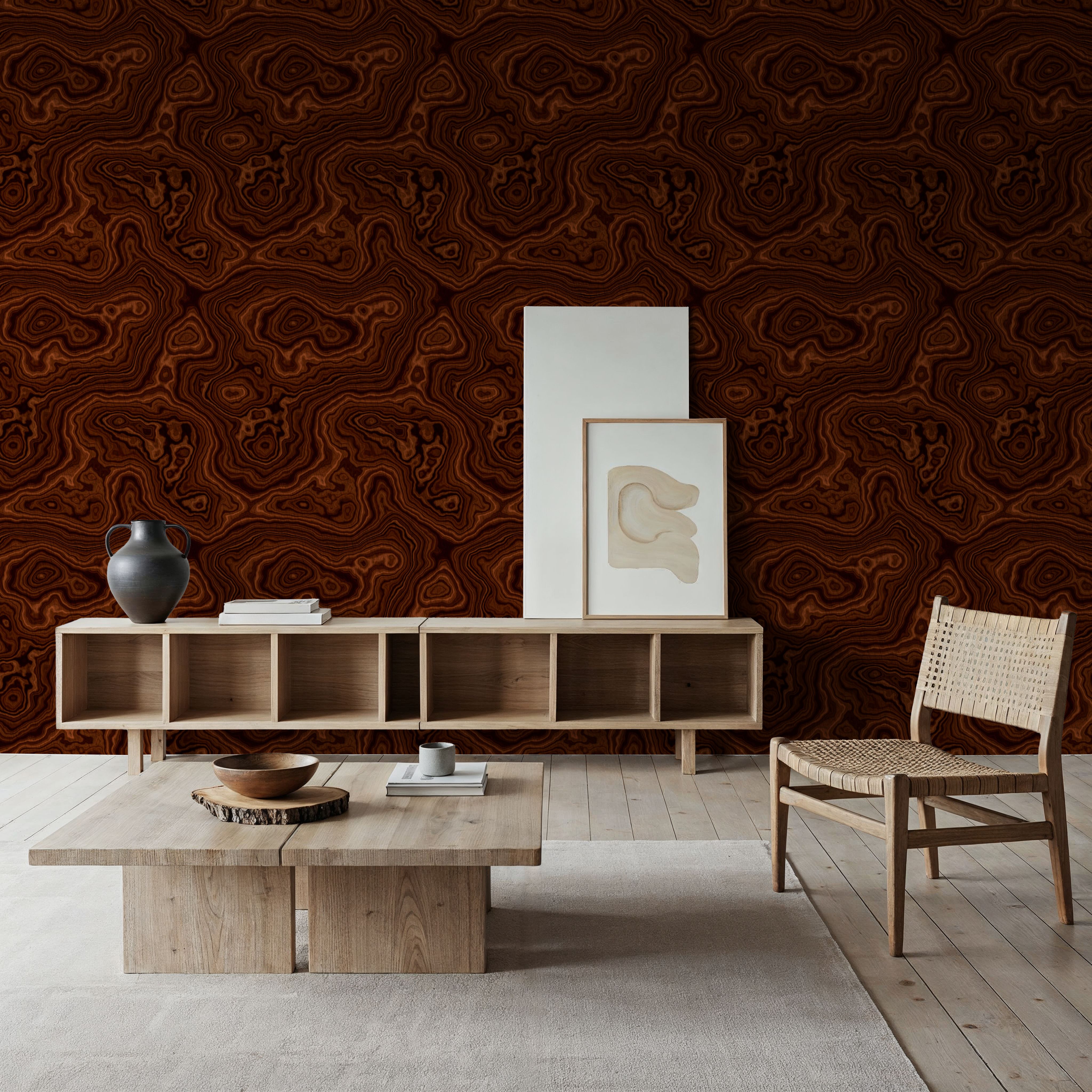 Root Wood, Red Mahogany, Papier peint