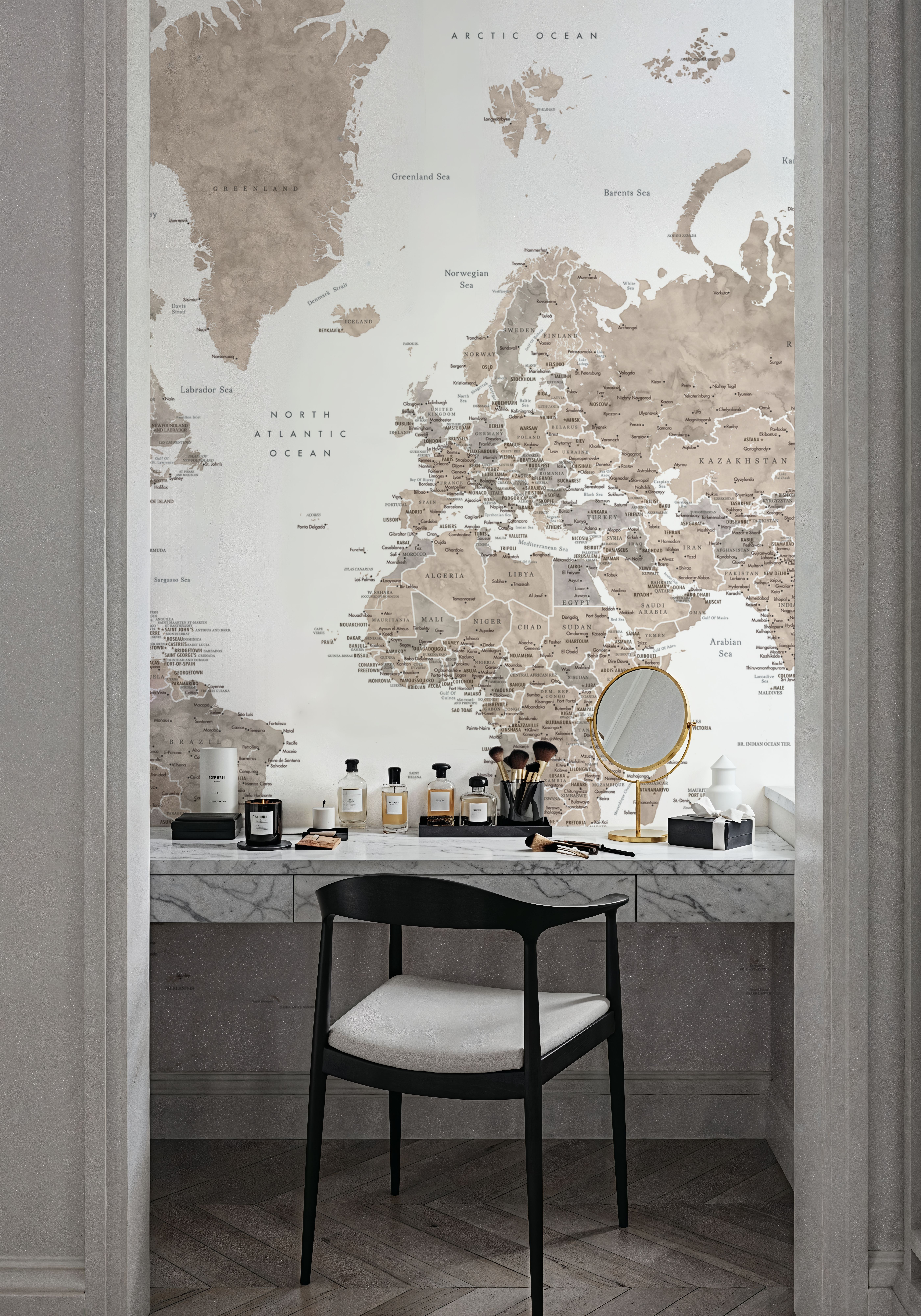 World Map Cities - Abey