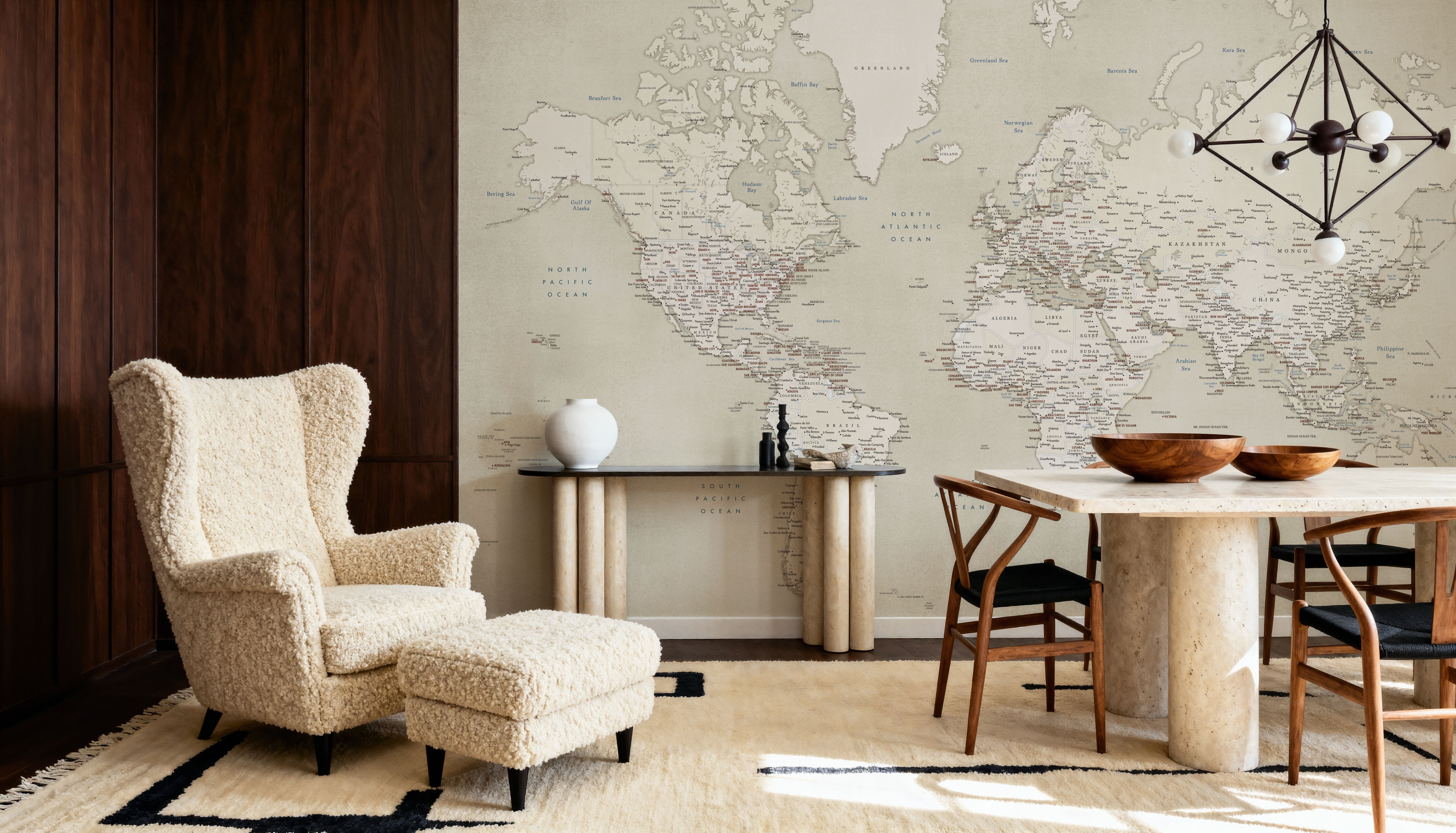 World Map Cities - Gentry