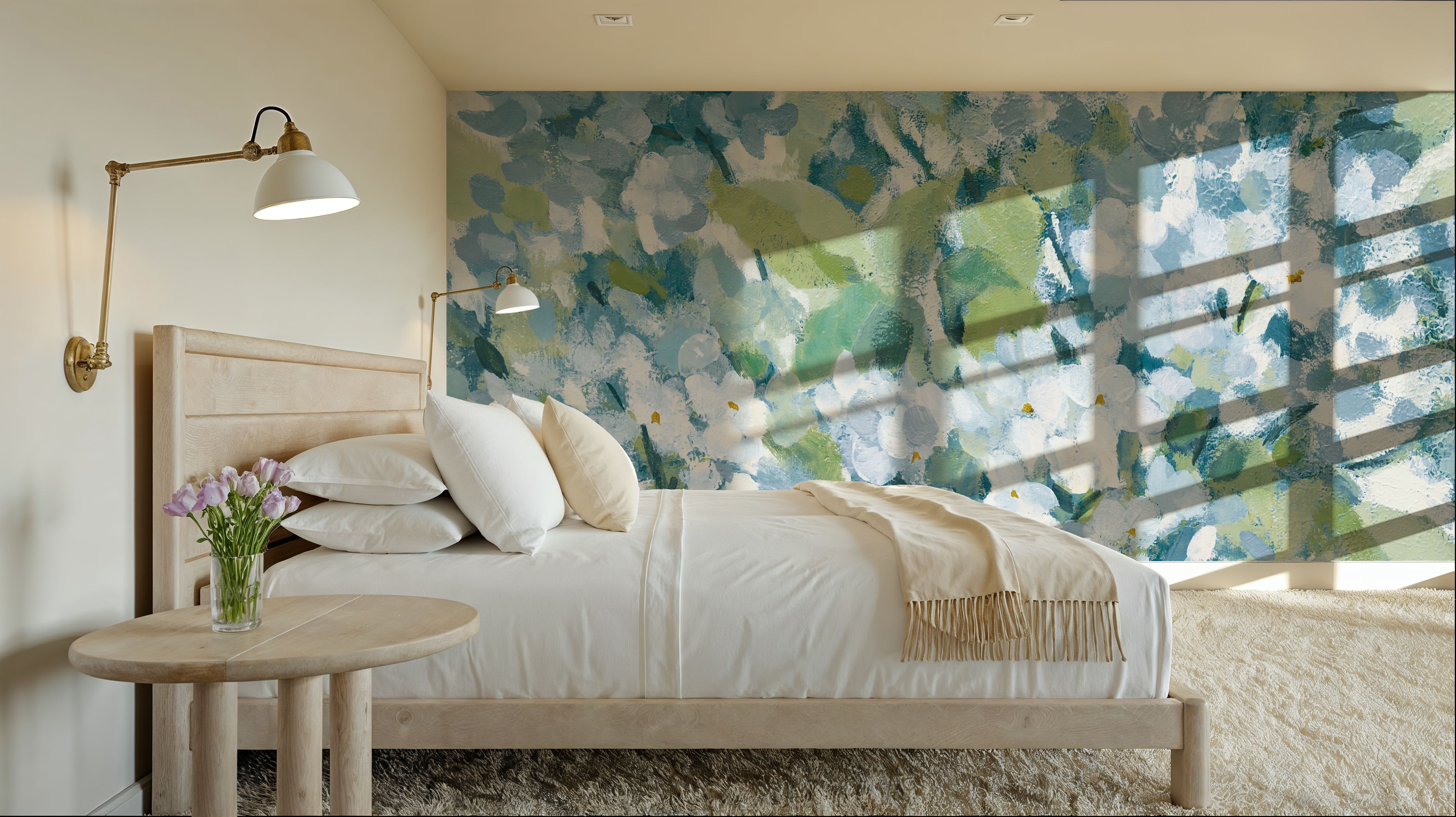 Hydrangeas in Bloom, Wallpaper