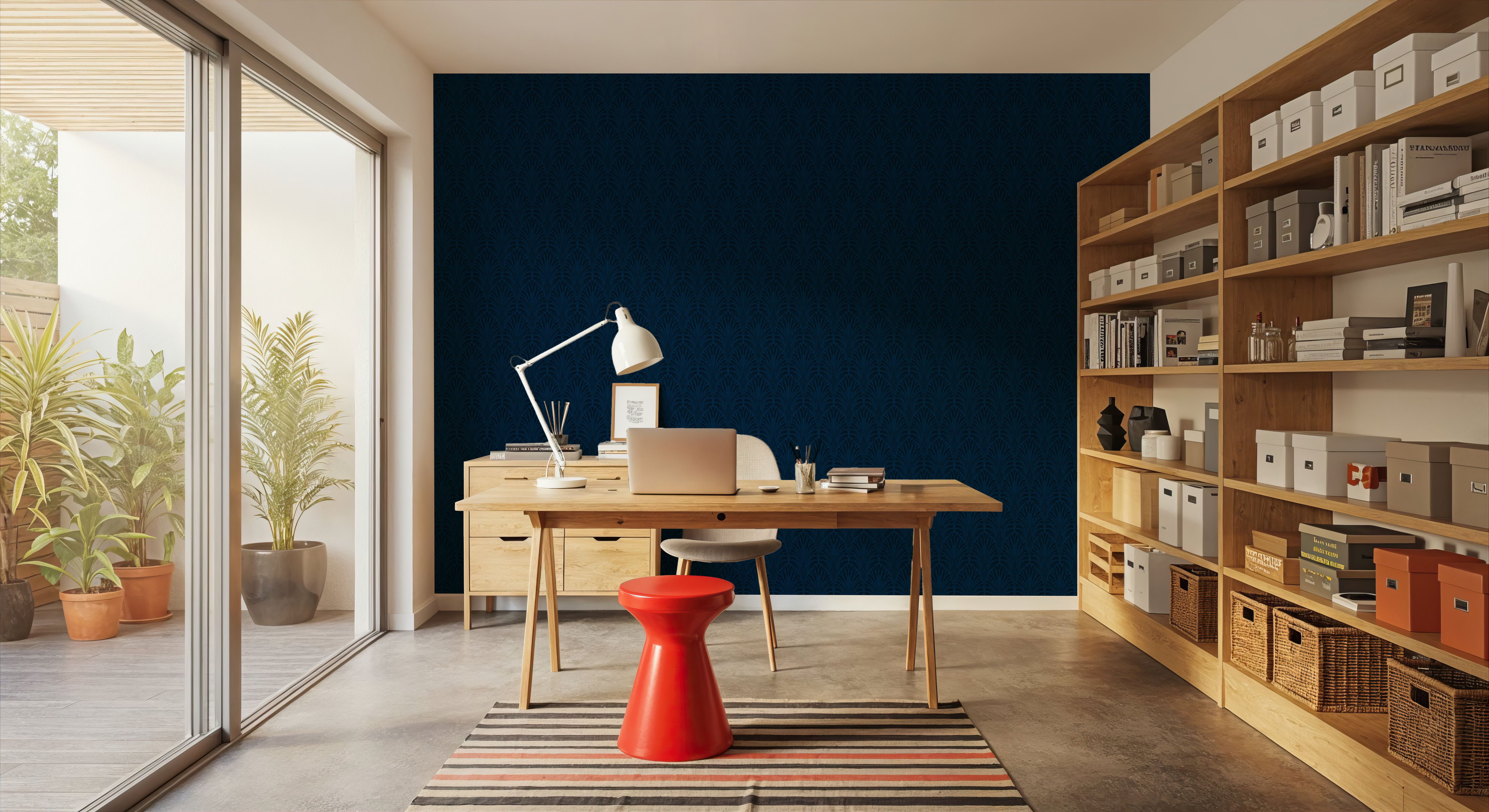 Brushstroke Fan Scallop, Midnight